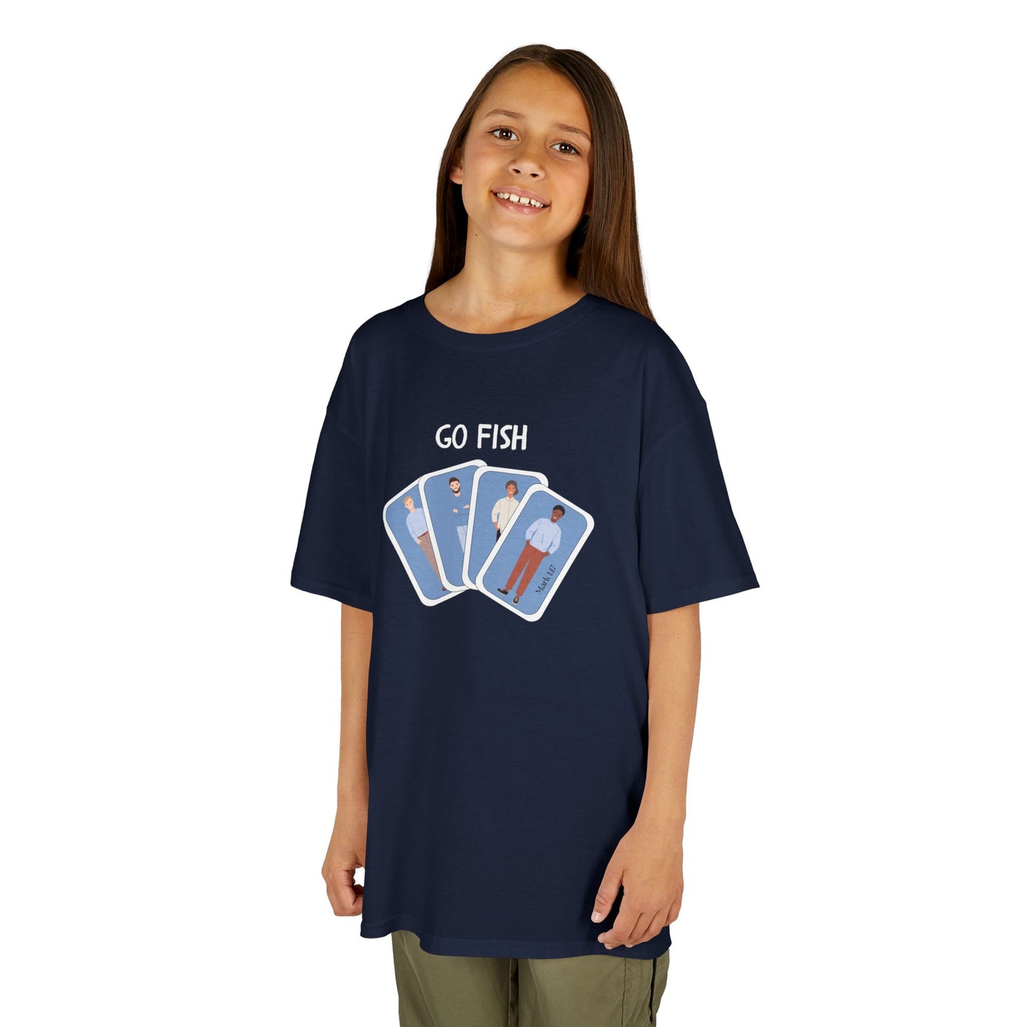 Fishers of Men Go Fish Bible Verse Kid's Cotton T-shirt