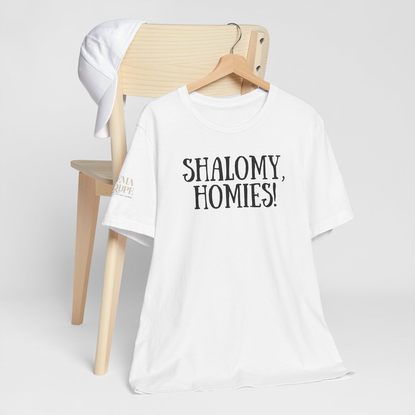 Shalom Homies Tee | Unisex Jersey Short Sleeve Shirt, Casual Wear, Gift for Friends, Unique Quote Shirt, Comfortable Everyday Tee