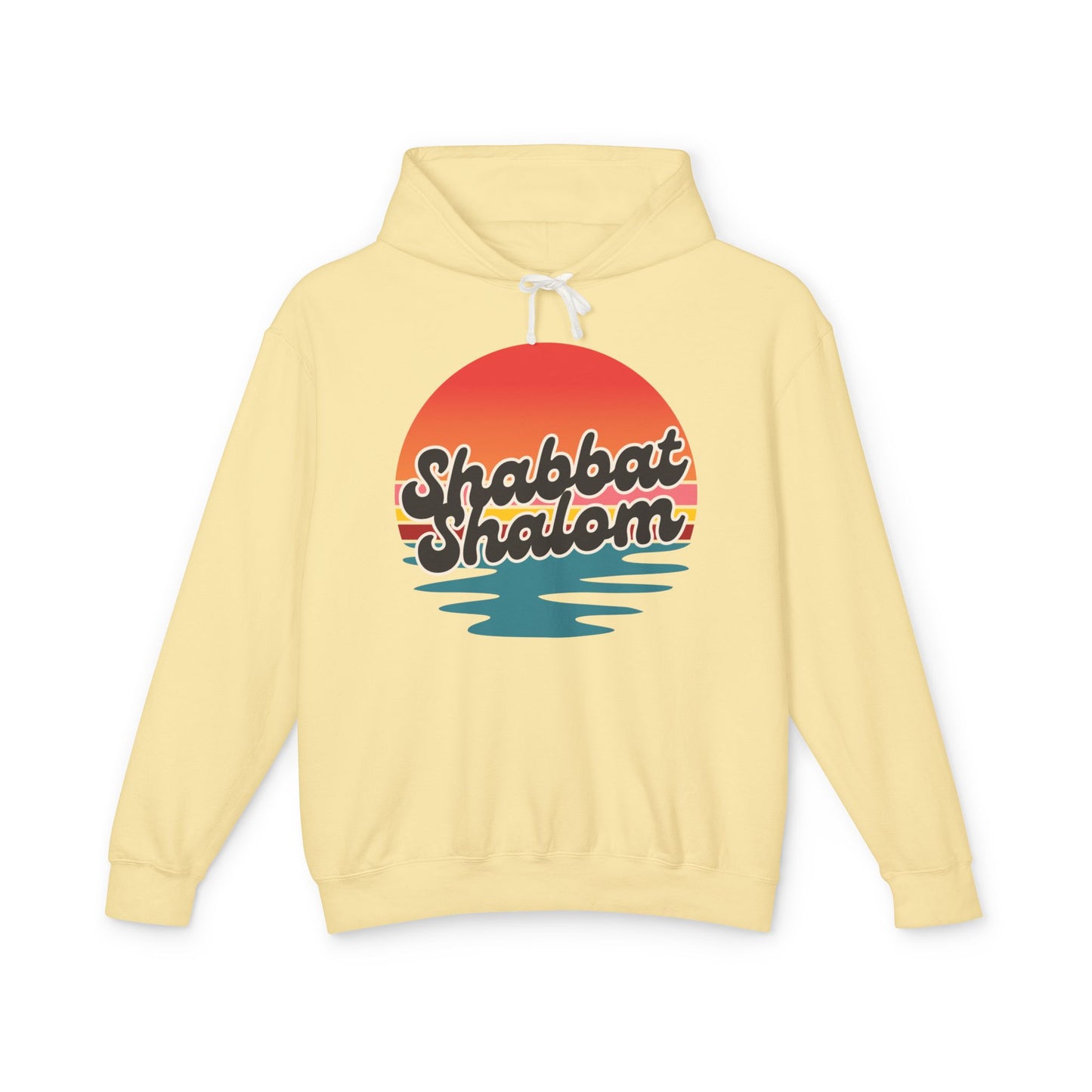 Shabbat Shalom Hoodie, Lightweight Hooded Sweatshirt, Unisex Spiritual Apparel, Torah Life, Cozy Shabbat Wear