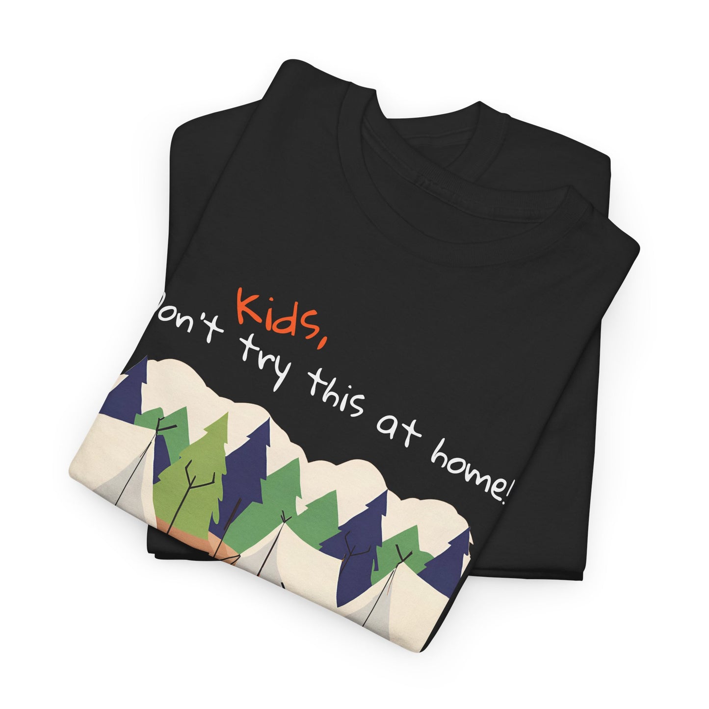 Kids, Don't Try This At Home Sukkot Shirt, dark colors