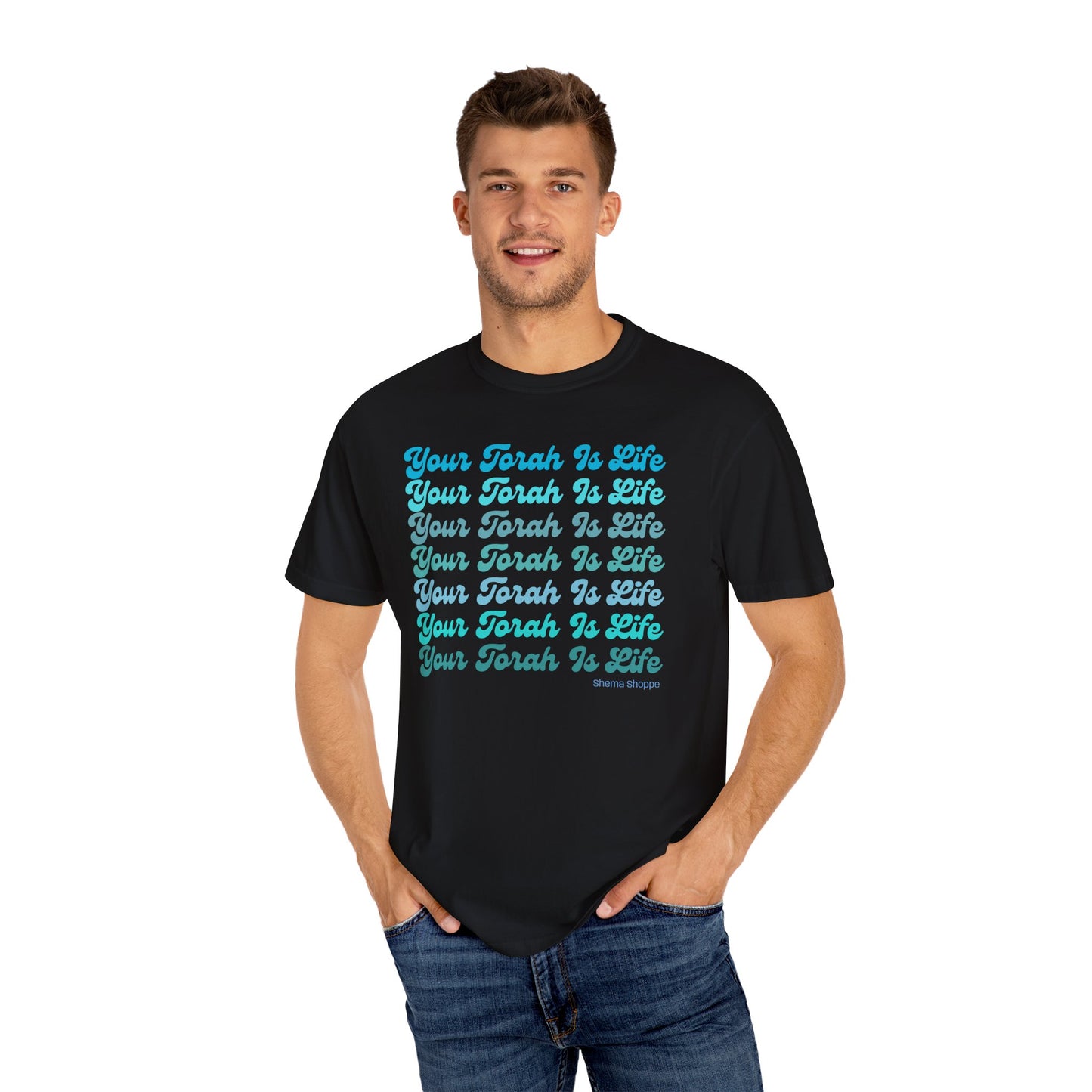 Your Torah Is Life Inspirational T-Shirt - Spiritual Gift, Faith-Based Apparel, Casual Wear, Bible Quote Shirt, Feast and Fellowship Tee