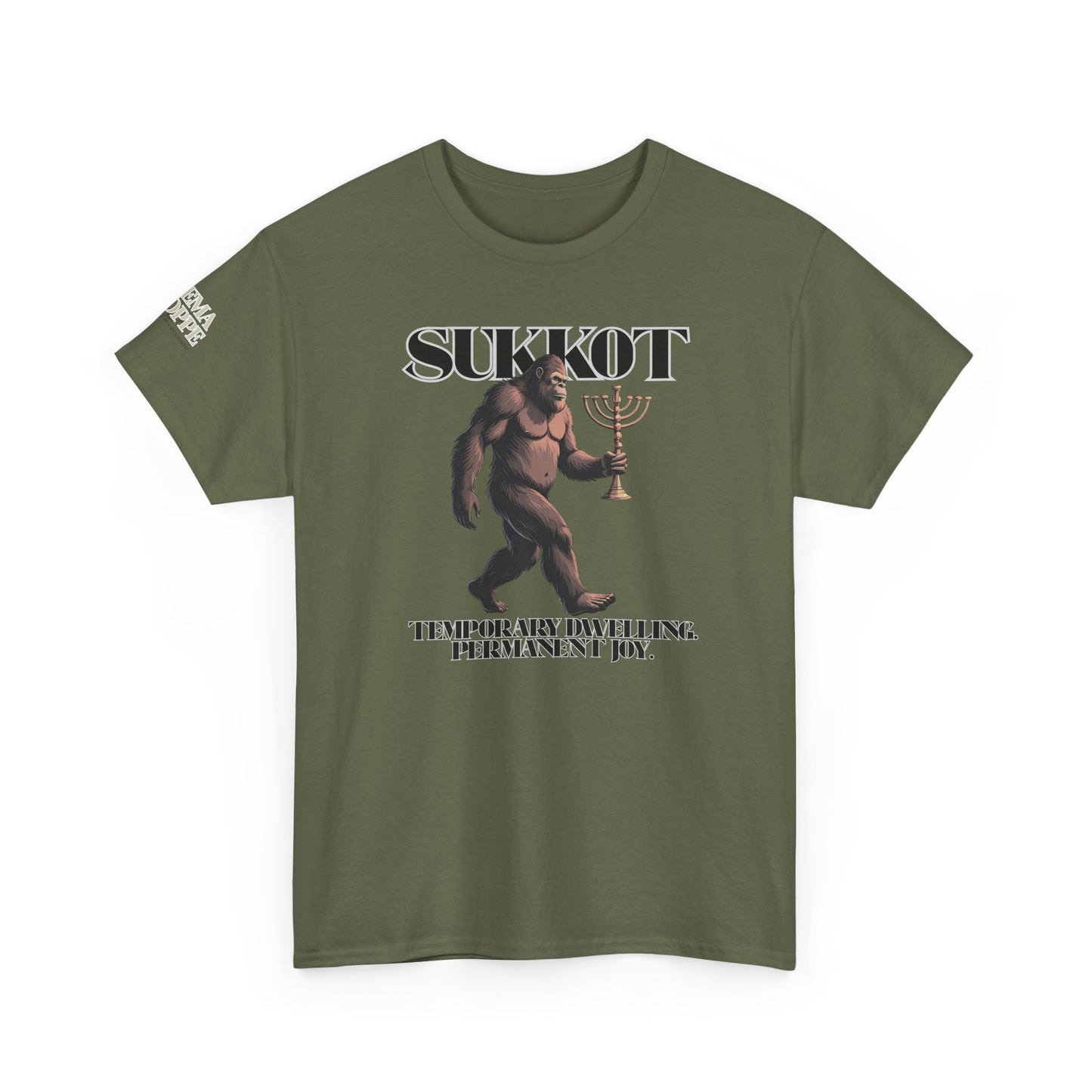 Sukkot Bigfoot Menorah Legendary Joy Shirt