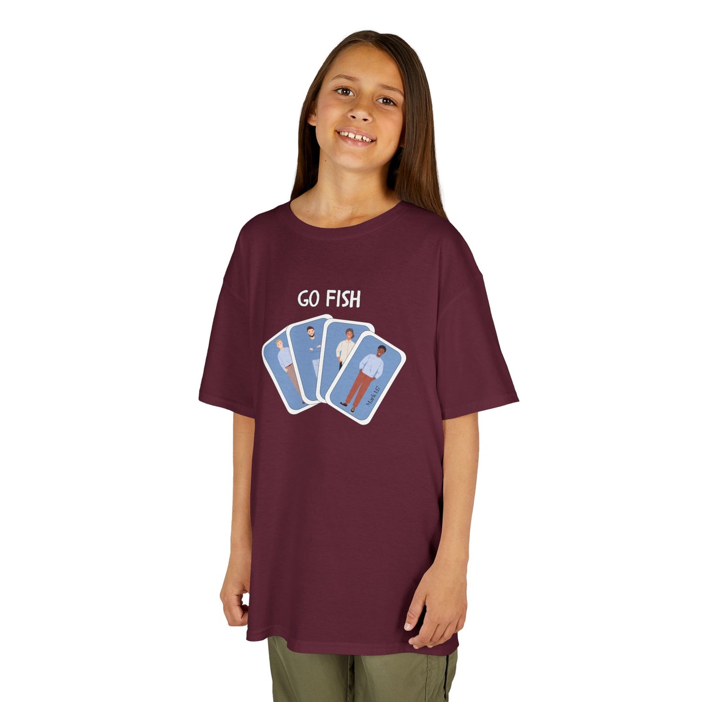 Fishers of Men Go Fish Bible Verse Kid's Cotton T-shirt