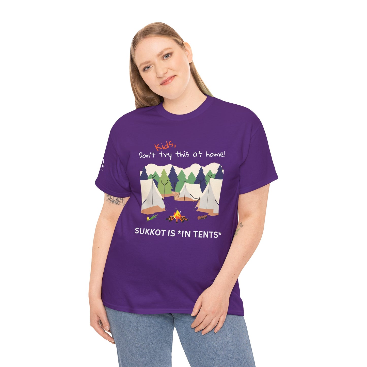 Kids, Don't Try This At Home Sukkot Shirt, dark colors
