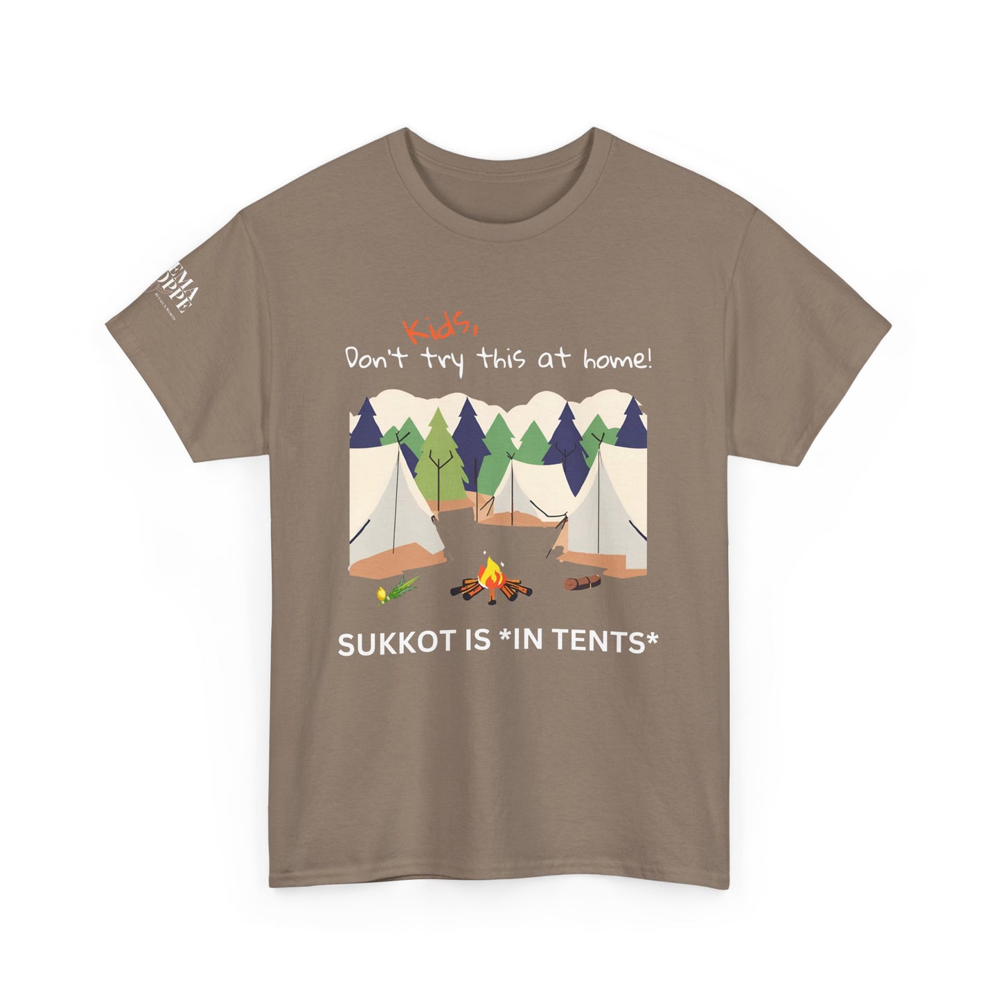 Kids, Don't Try This At Home Sukkot Shirt, dark colors