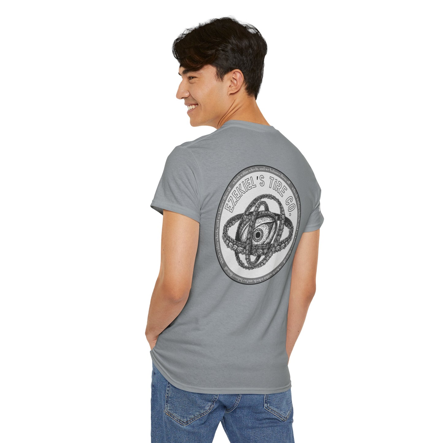 Ezekiel's Tire Company Shirt - Funny Biblical Unisex Cotton Tee
