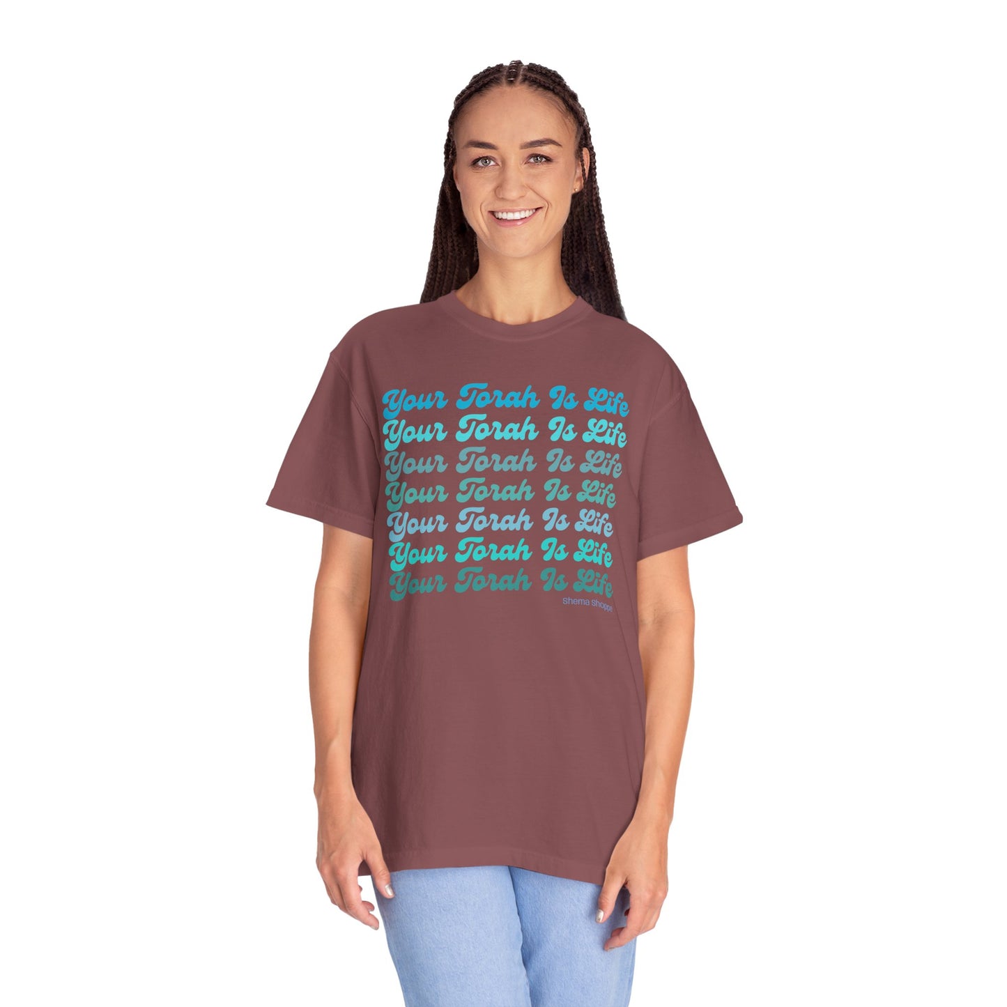 Your Torah Is Life Inspirational T-Shirt - Spiritual Gift, Faith-Based Apparel, Casual Wear, Bible Quote Shirt, Feast and Fellowship Tee