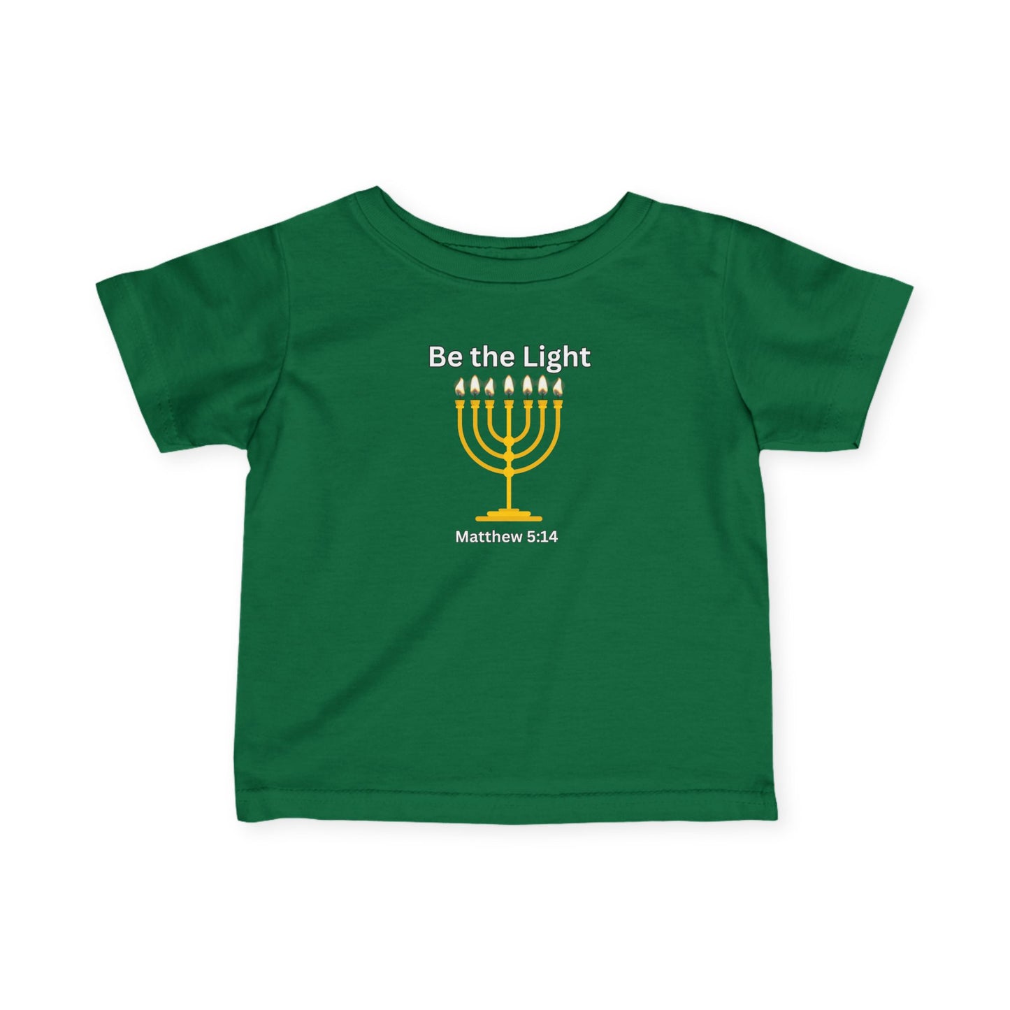 Be The Light Menorah Infant Fine Jersey Tee