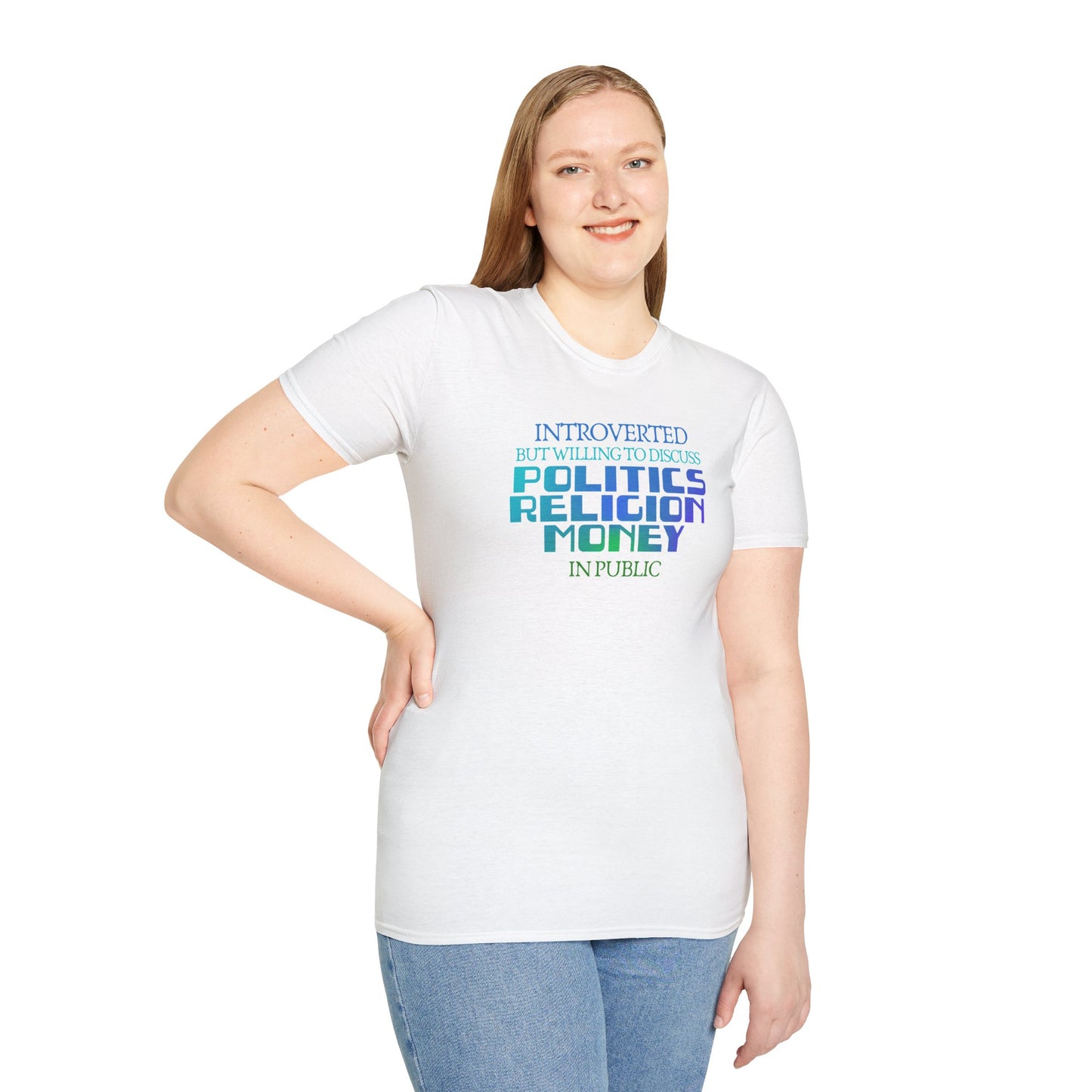 Introverted Politics Religion Money T-Shirt