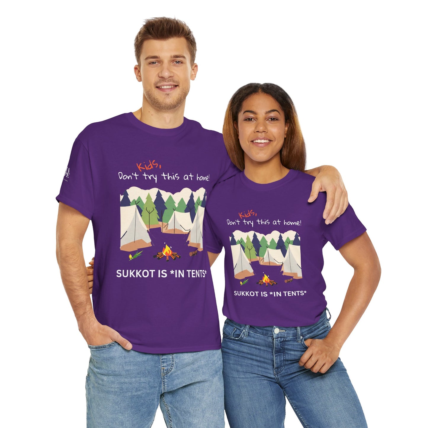 Kids, Don't Try This At Home Sukkot Shirt, dark colors