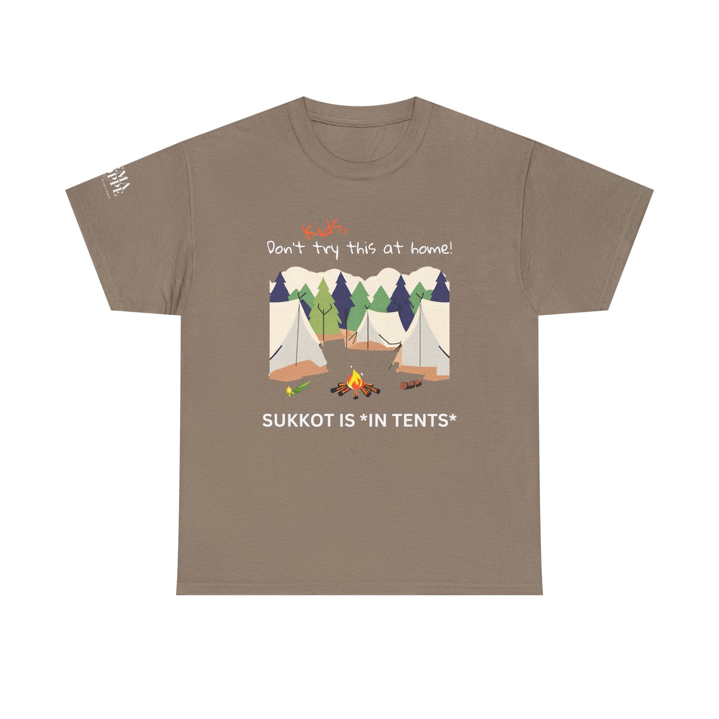 Kids, Don't Try This At Home Sukkot Shirt, dark colors
