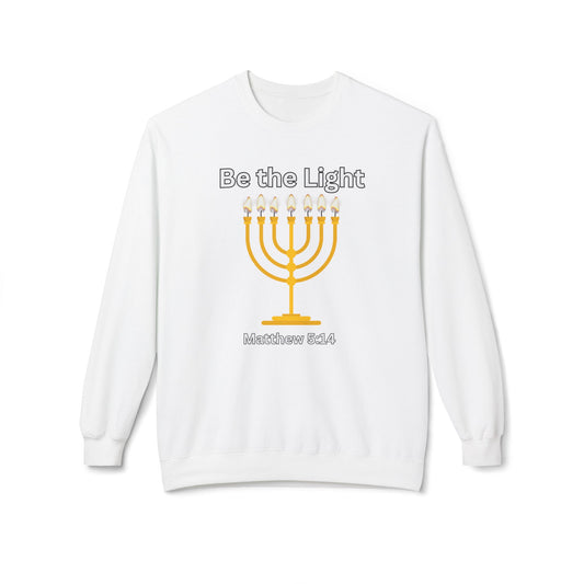 Be The Light Unisex Midweight Softstyle Fleece Crewneck Sweatshirt