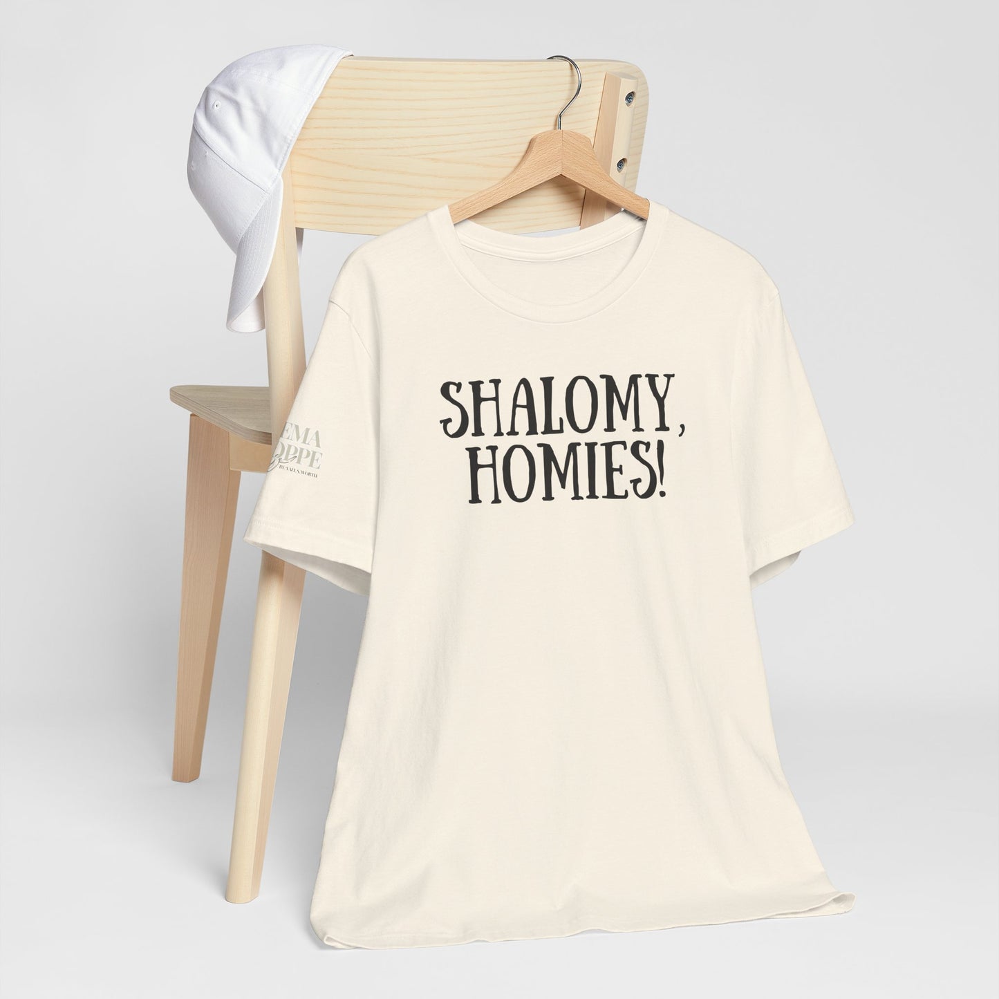 Shalom Homies Tee | Unisex Jersey Short Sleeve Shirt, Casual Wear, Gift for Friends, Unique Quote Shirt, Comfortable Everyday Tee