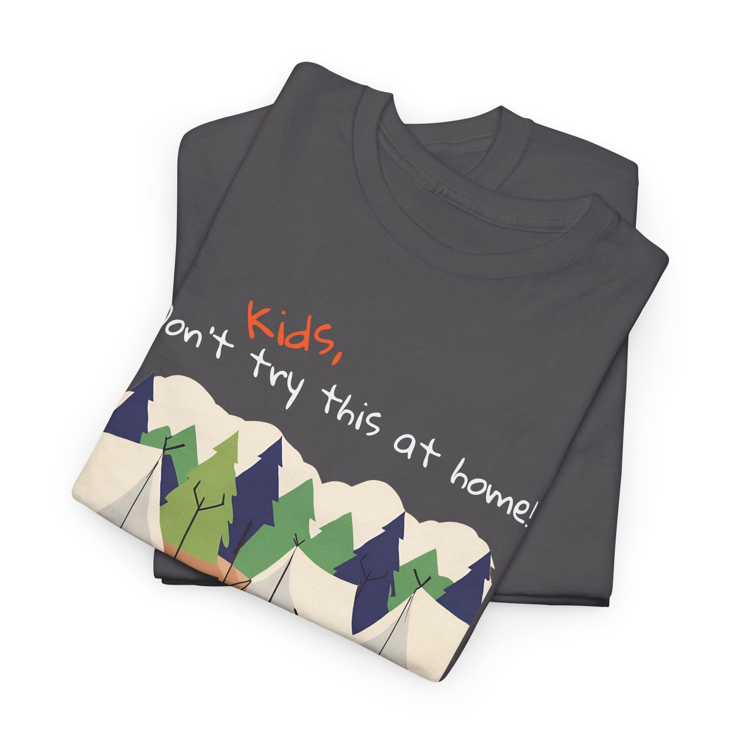 Kids, Don't Try This At Home Sukkot Shirt, dark colors