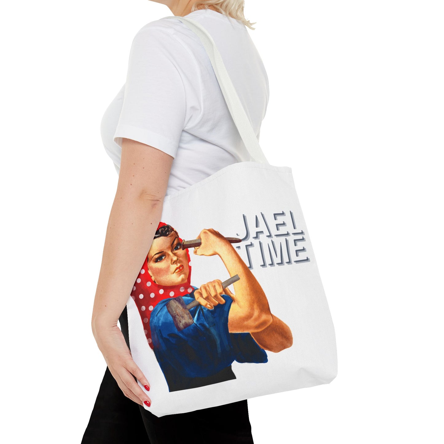 Tote Bag - Jael Time Empowering Design Tent Peg and Hammer Bag
