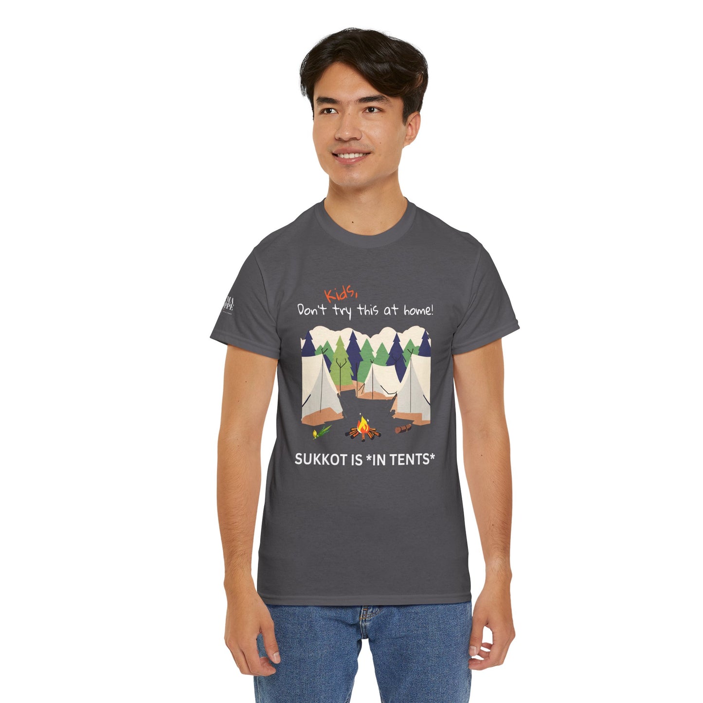 Kids, Don't Try This At Home Sukkot Shirt, dark colors