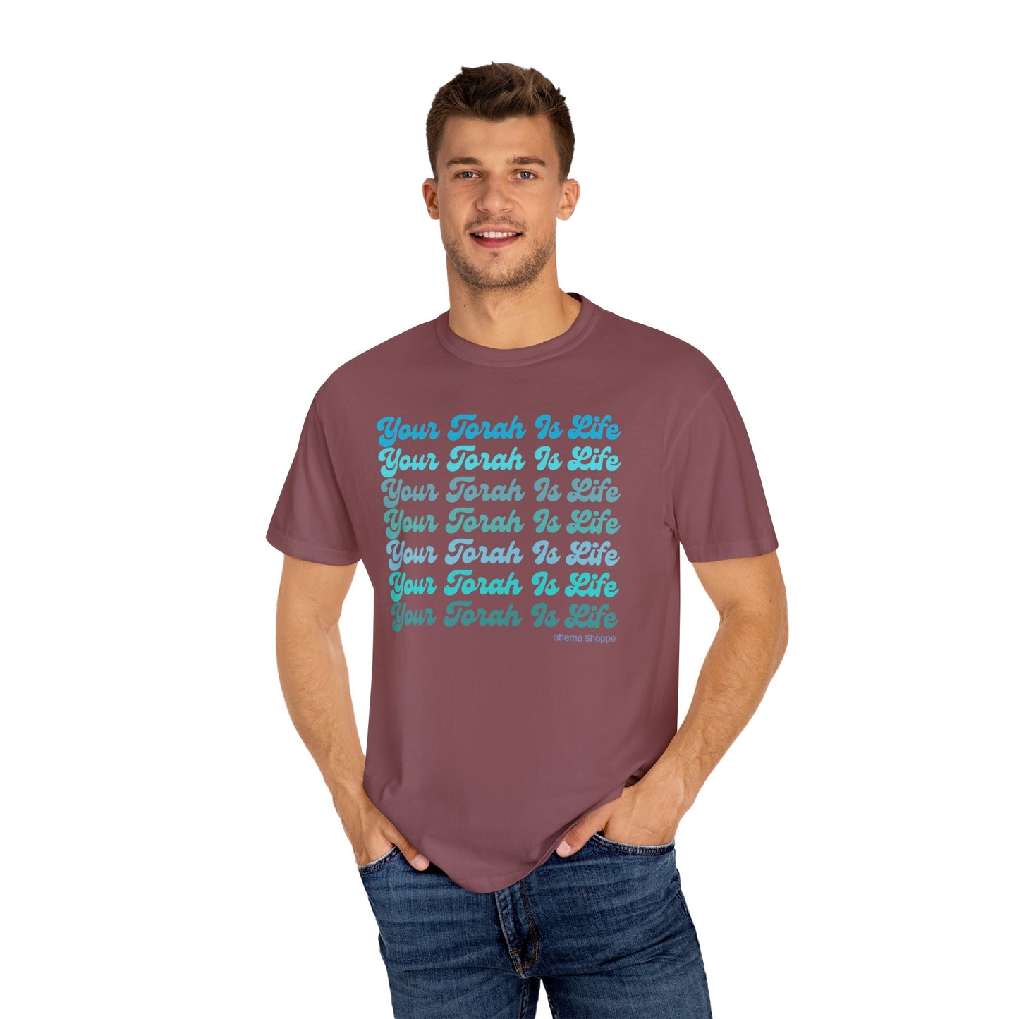 Your Torah Is Life Inspirational T-Shirt - Spiritual Gift, Faith-Based Apparel, Casual Wear, Bible Quote Shirt, Feast and Fellowship Tee