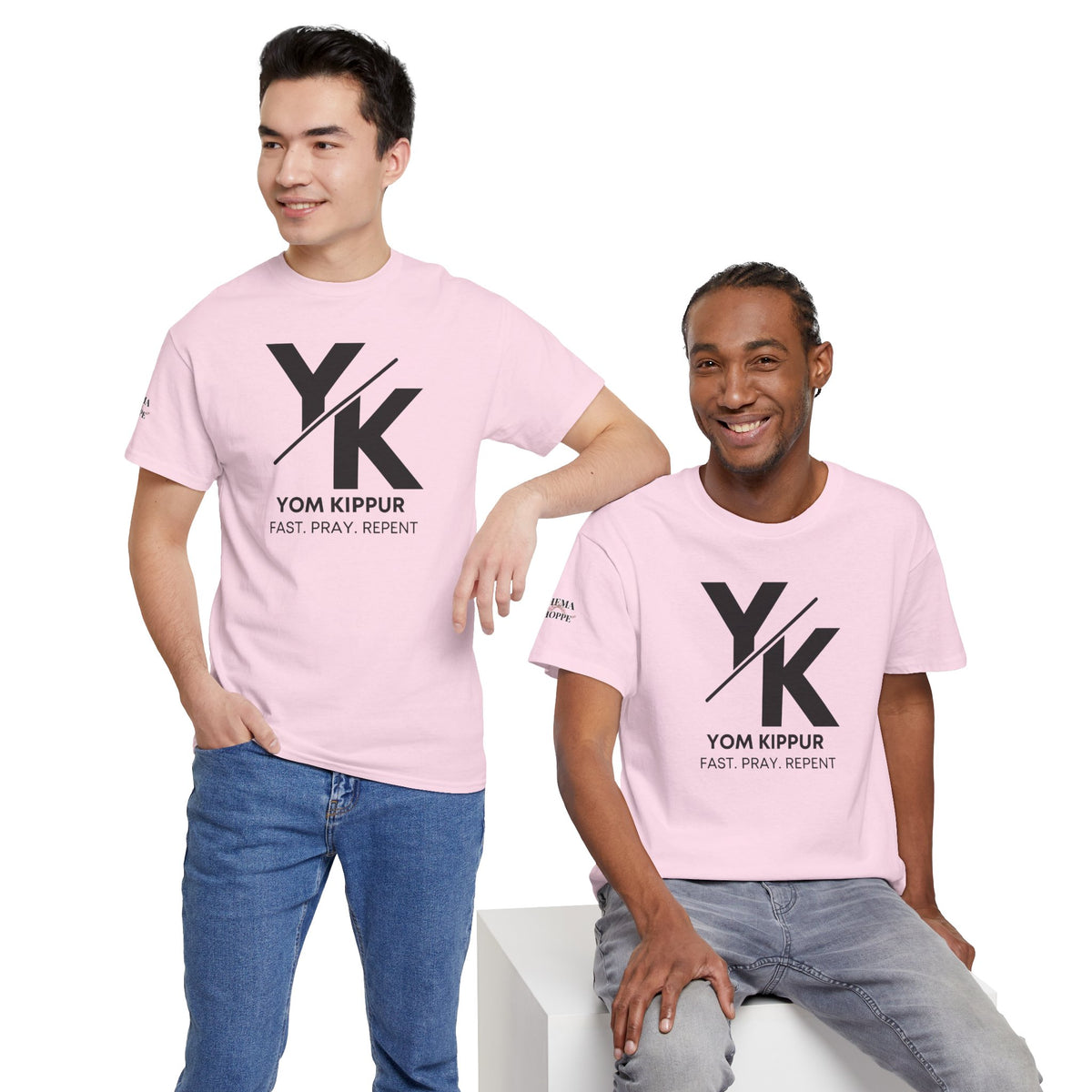 Yom Kippur Tee - "YK" Logo with "Fast. Pray. Repent." Set-Apart Biblical Day of Atonement T-Shirt