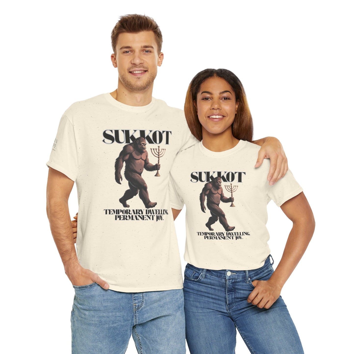 Sukkot Bigfoot Menorah Legendary Joy Shirt