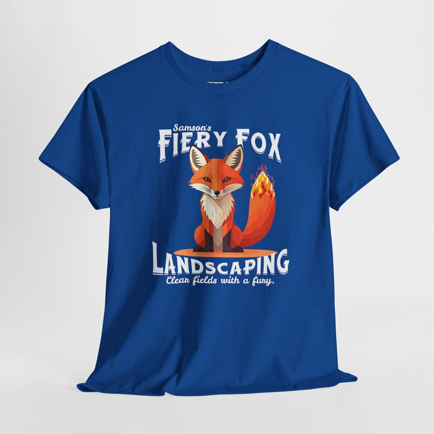 Fiery Fox Landscaping Unisex Heavy Cotton Tee - dark shades