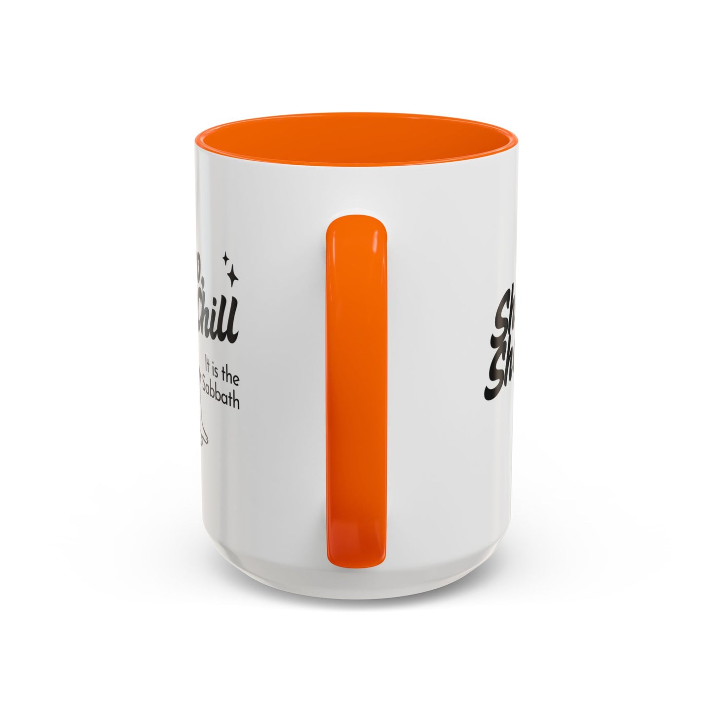 Bro, Chill Shabbat Themed Accent Coffee Mug, Relaxation Gift, Coffee Lover Gift, Cute Mug for Friends, Fun Coffee Cup