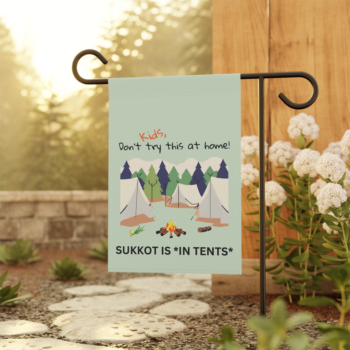 Sukkot is in Tents- Garden & House Banner