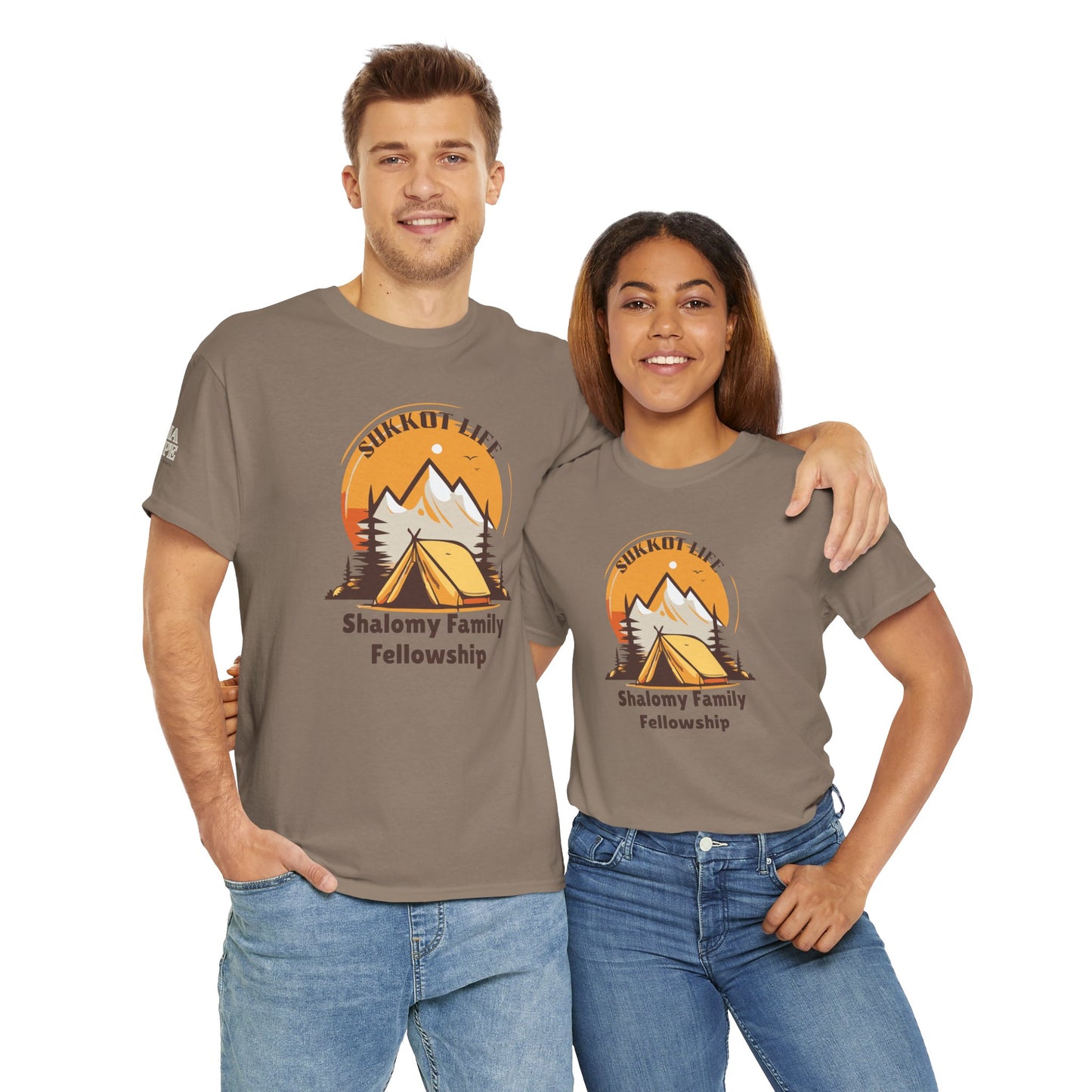 Personalized Sukkot Life Tee - Camping Biblical Feast Fellowship Shirt