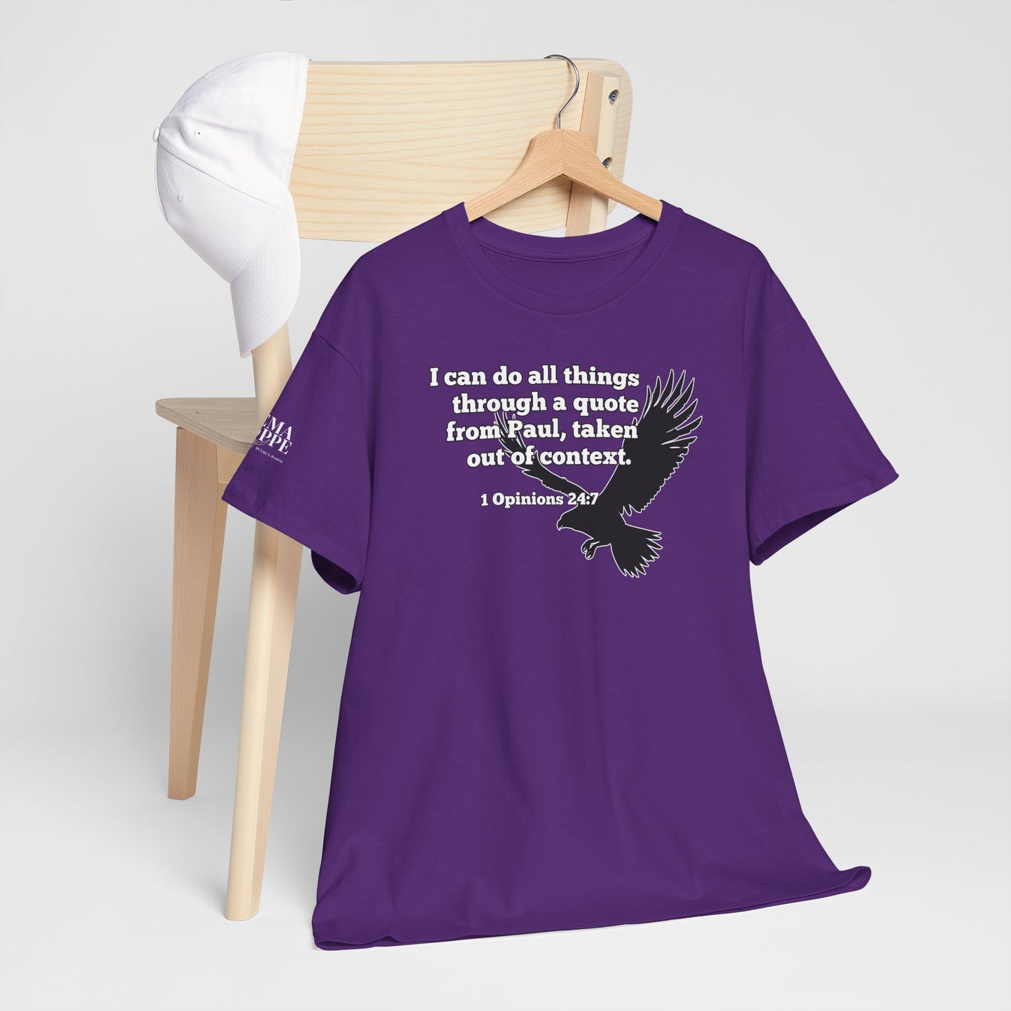 Misquoting Paul Motivational Eagle Tee for Everyday Inspiration, Unisex Tee, Quote T-Shirt, Gifts for Friends, Inspirational Apparel