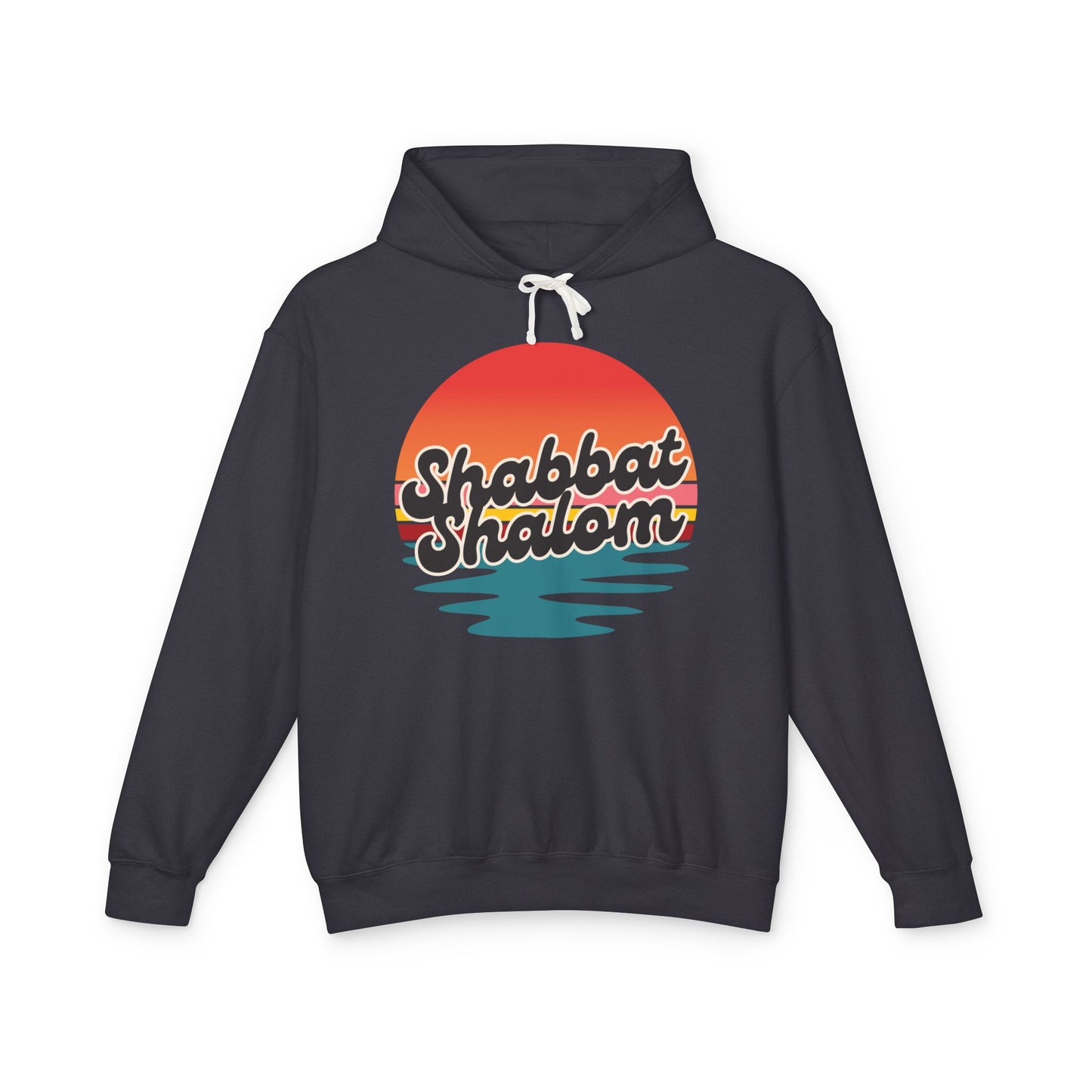 Shabbat Shalom Hoodie, Lightweight Hooded Sweatshirt, Unisex Spiritual Apparel, Torah Life, Cozy Shabbat Wear
