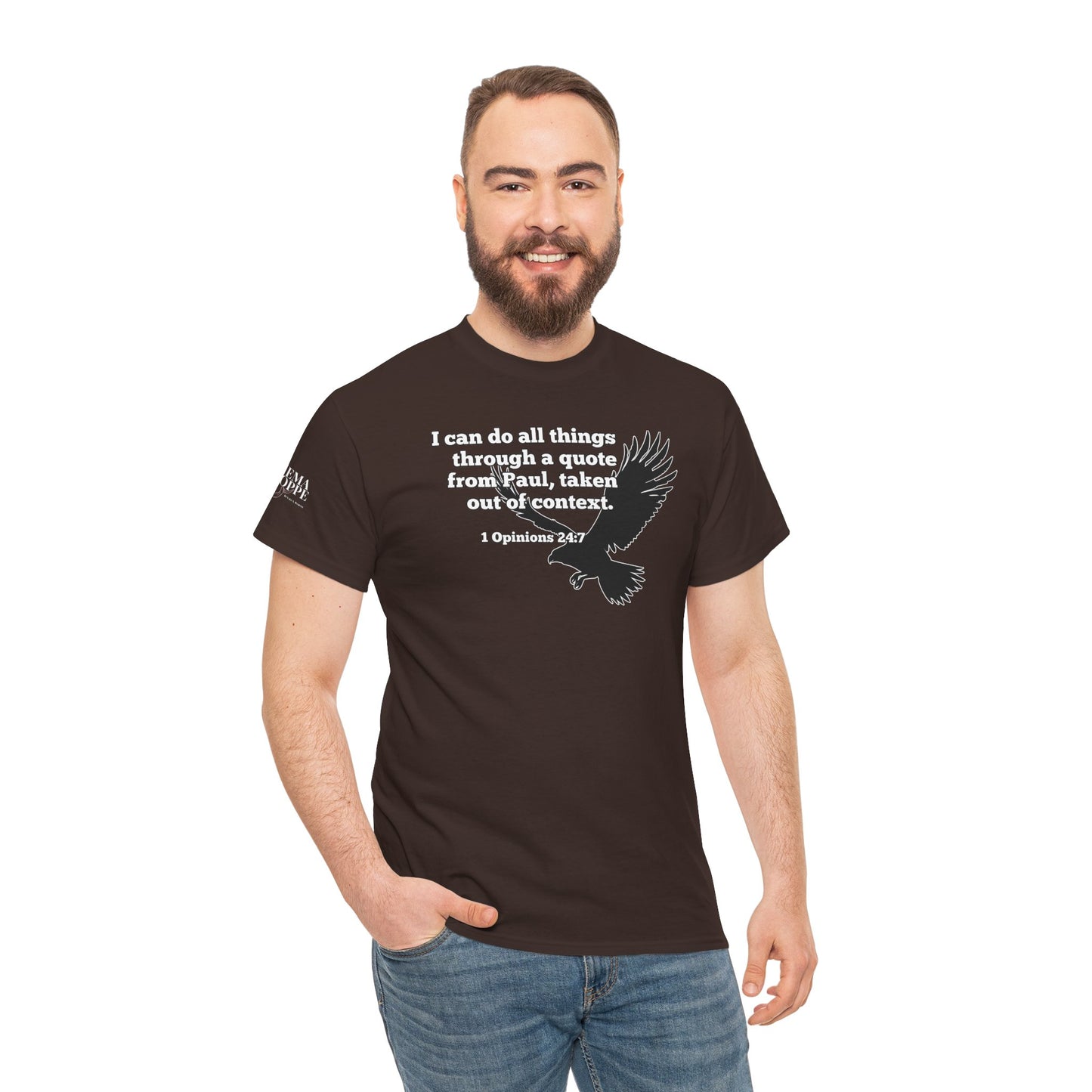 Misquoting Paul Motivational Eagle Tee for Everyday Inspiration, Unisex Tee, Quote T-Shirt, Gifts for Friends, Inspirational Apparel