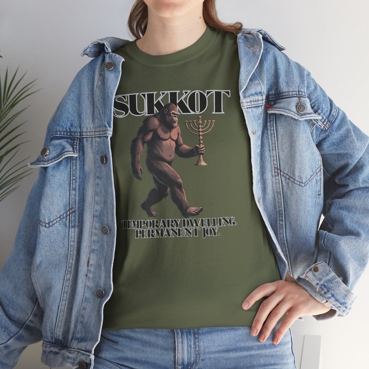 Sukkot Bigfoot Menorah Joy Legendary Shirt