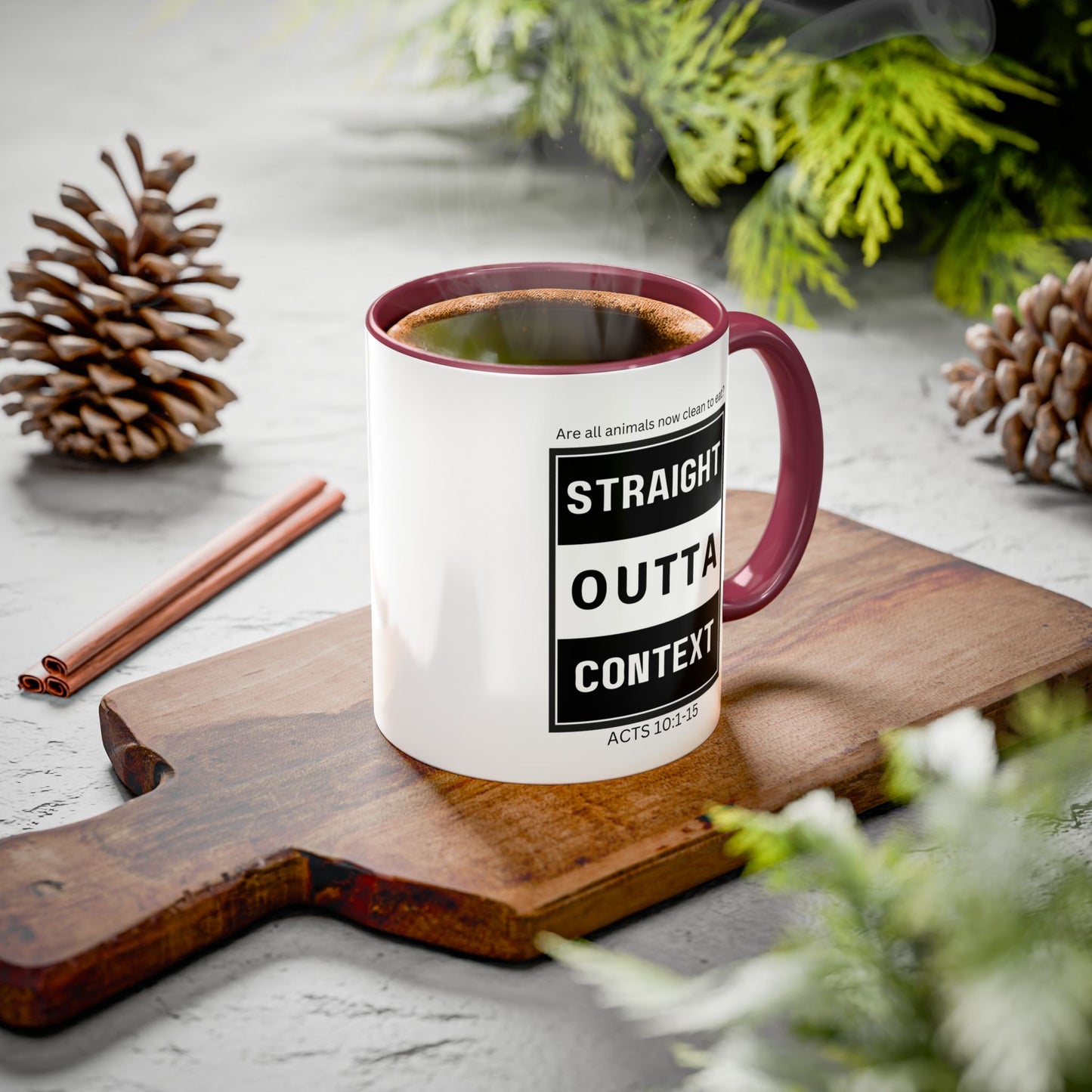 Straight Outta Context Mug, 11oz or 15oz Color Pop