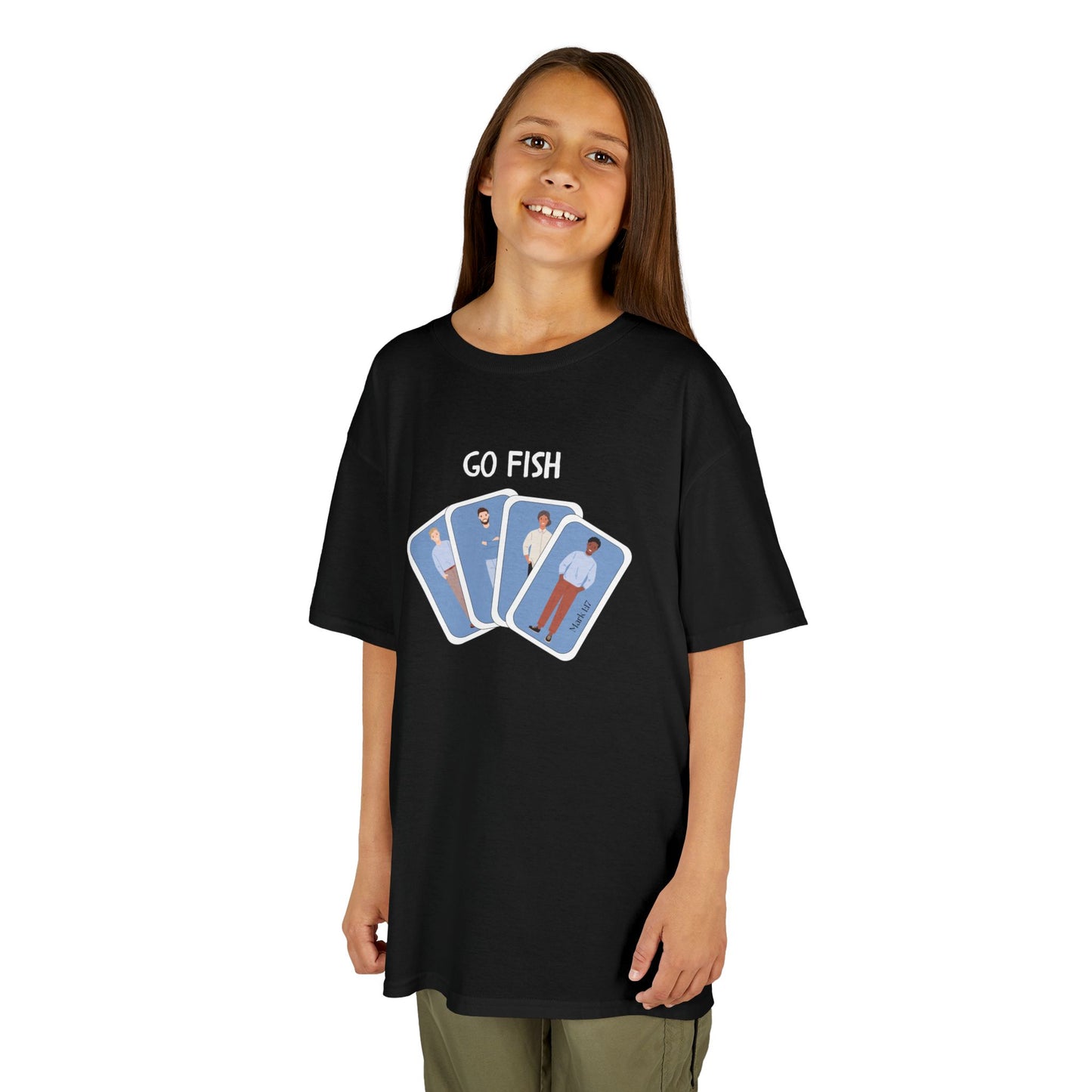 Fishers of Men Go Fish Bible Verse Kid's Cotton T-shirt