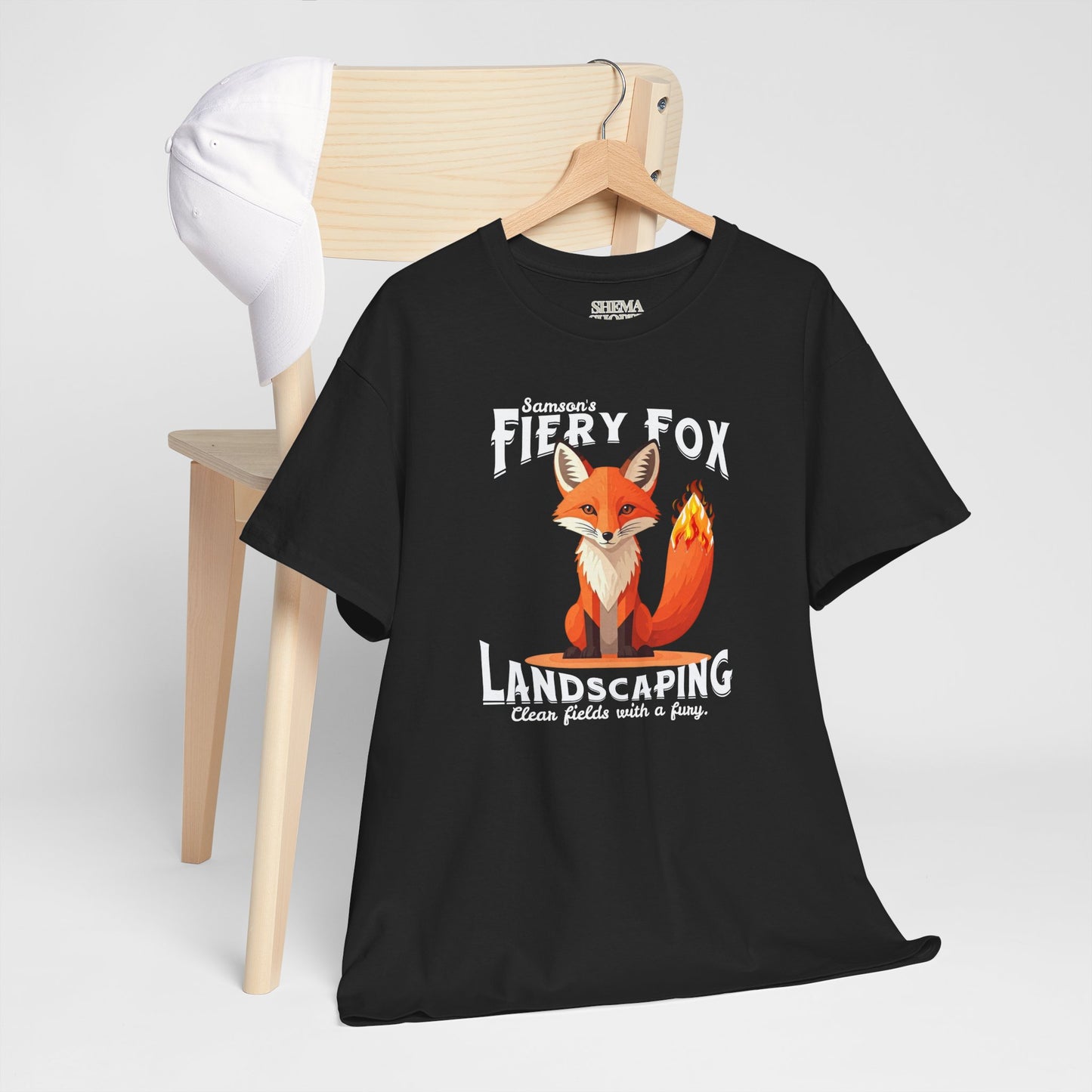 Fiery Fox Landscaping Unisex Heavy Cotton Tee - dark shades