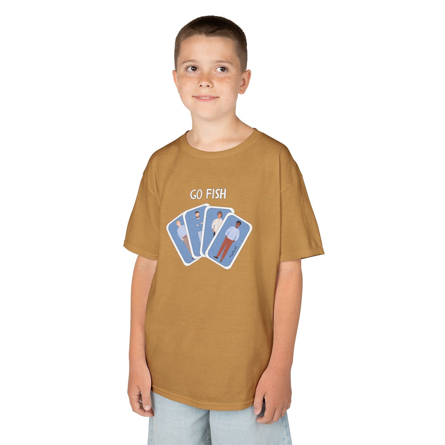 Fishers of Men Go Fish Bible Verse Kid's Cotton T-shirt