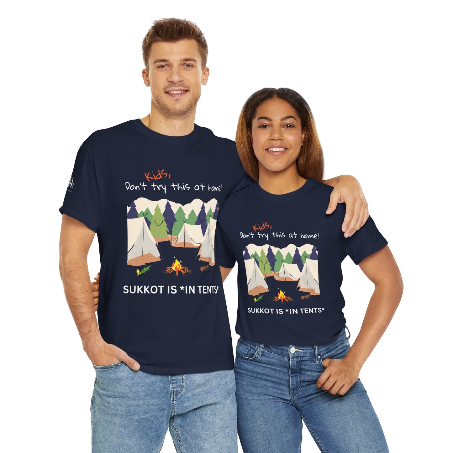 Kids, Don't Try This At Home Sukkot Shirt, dark colors
