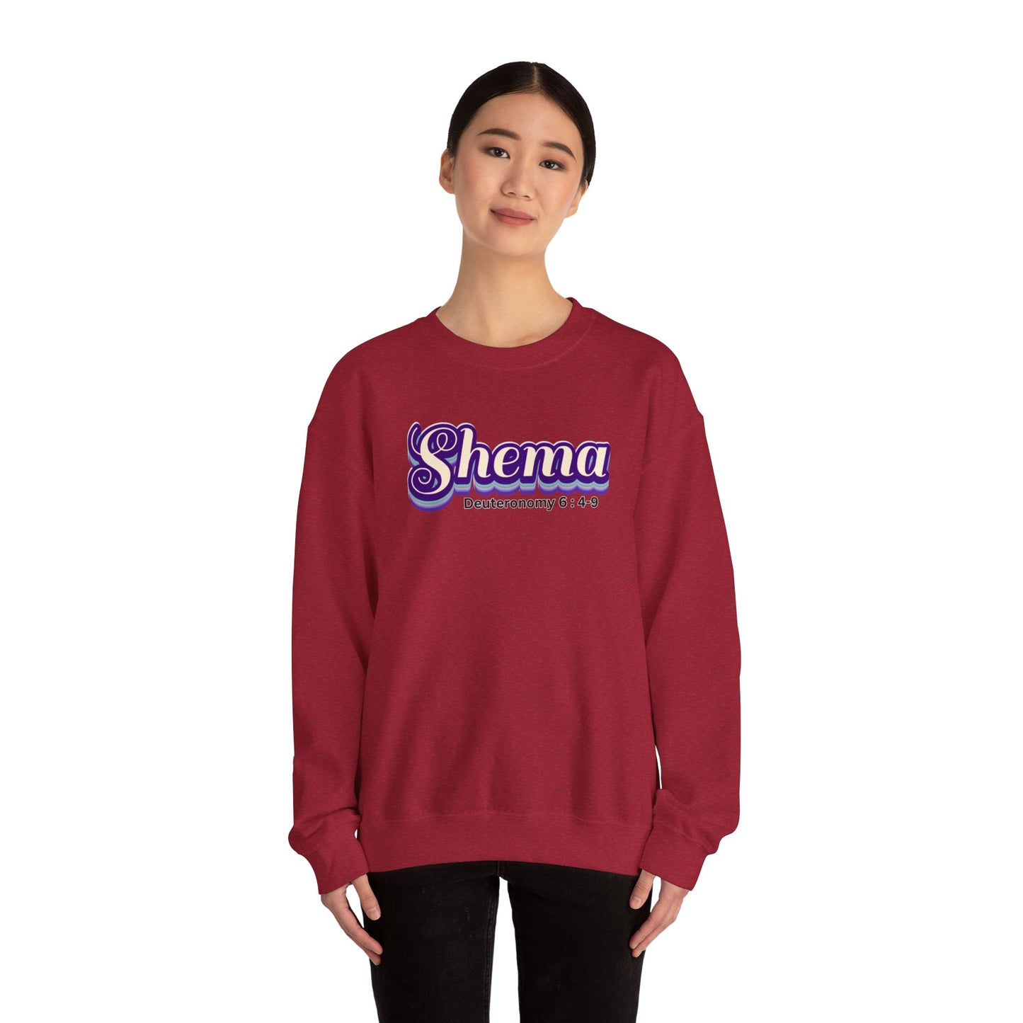 Retro Shema Unisex Heavy Blend™ Crewneck Sweatshirt