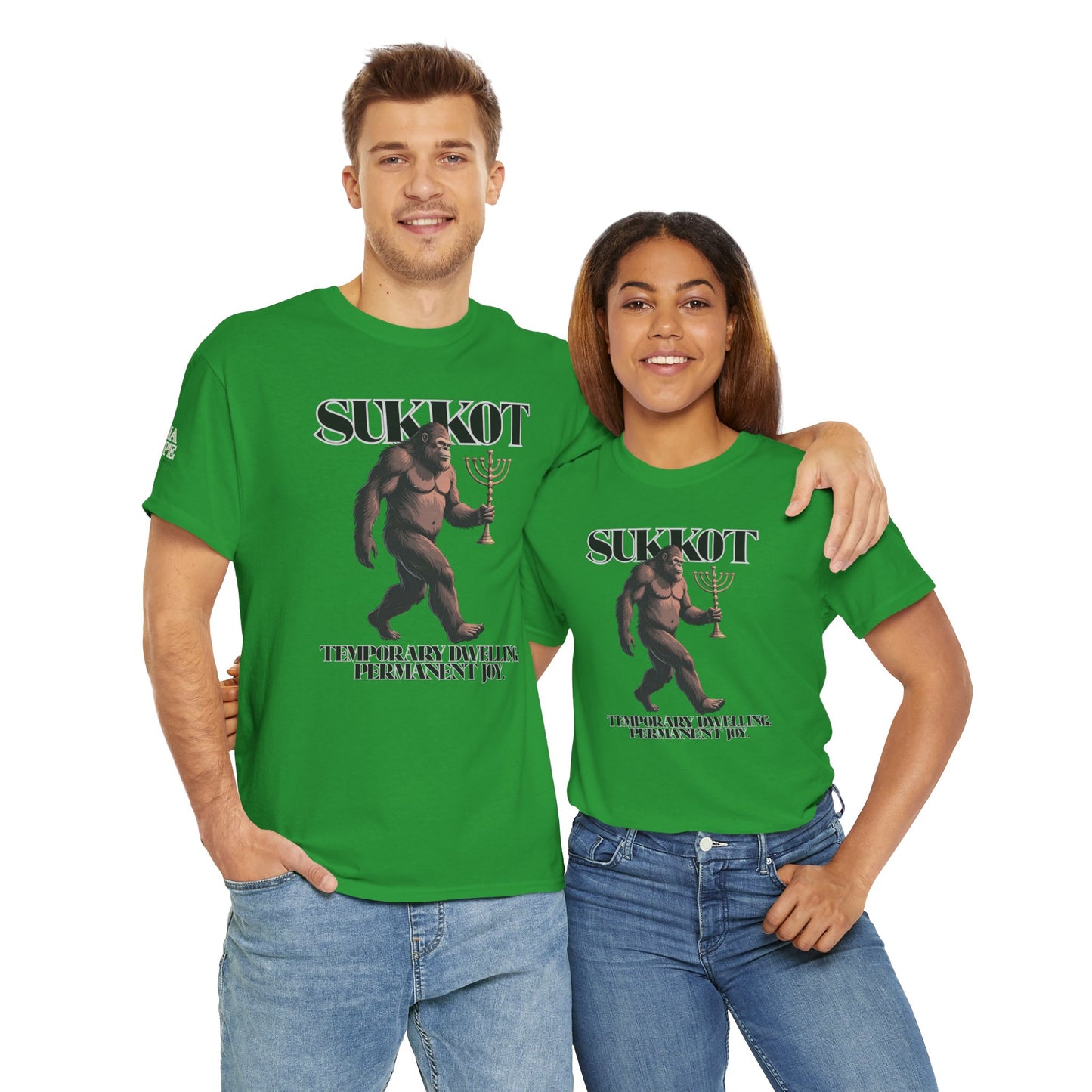 Sukkot Bigfoot Menorah Legendary Joy Shirt