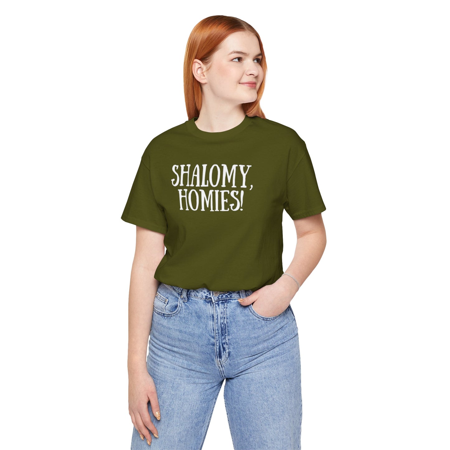 Shalomy Homies Tee - Funny Torah Obervant Greeting T-Shirt (Canada)