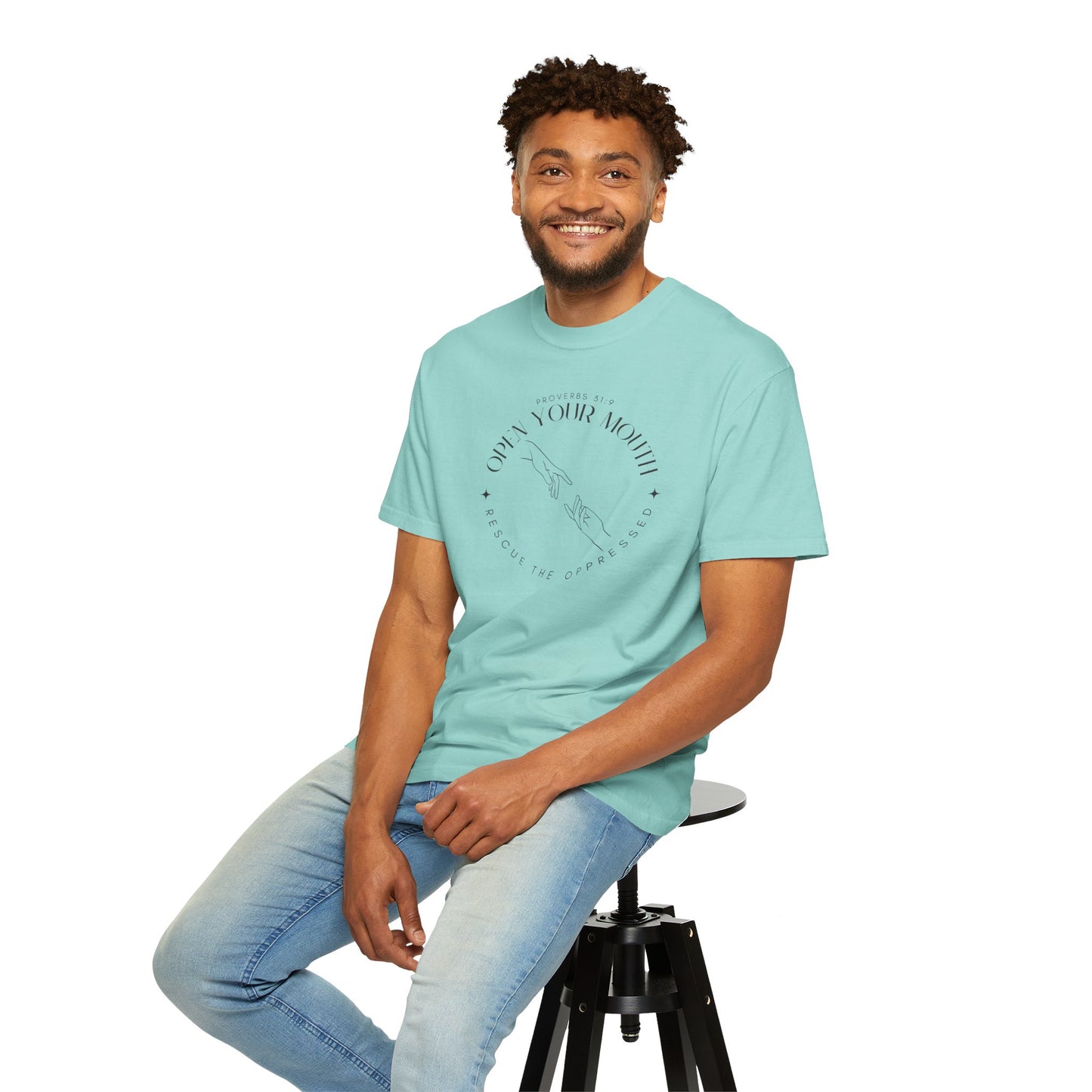 Proverbs 31:9 Unisex T-shirt - Speak Up Against Human Trafficking - 100% Cotton