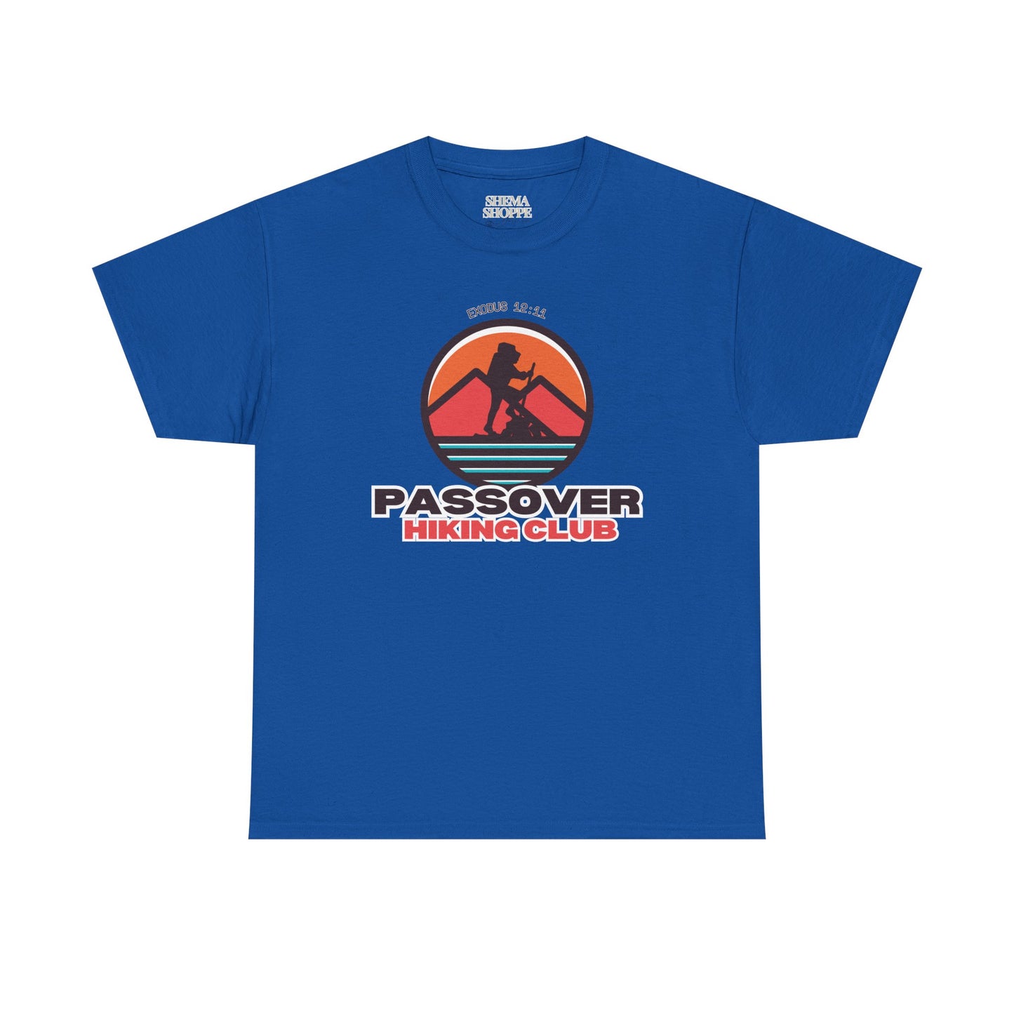 Passover Hiking Club Unisex Tee - Exodus 12:11 T-Shirt Cotton