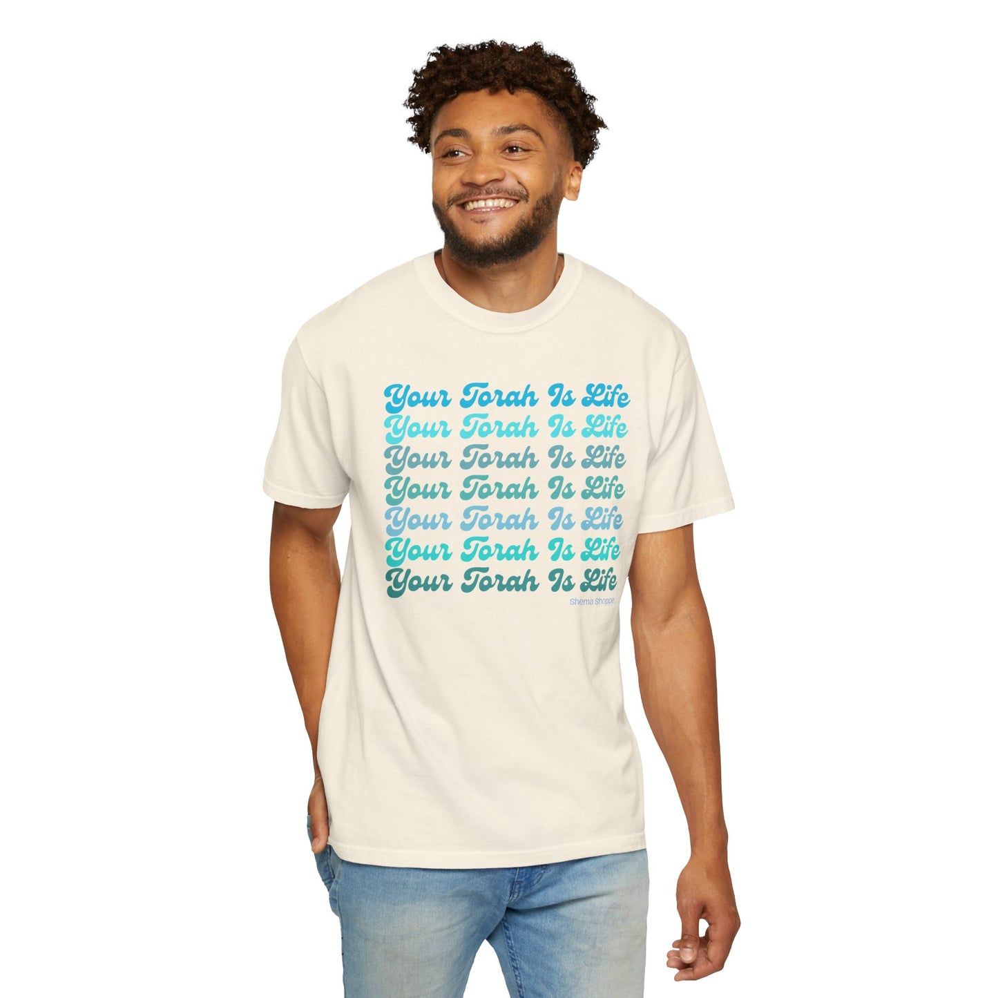 Your Torah Is Life Inspirational T-Shirt - Spiritual Gift, Faith-Based Apparel, Casual Wear, Bible Quote Shirt, Feast and Fellowship Tee