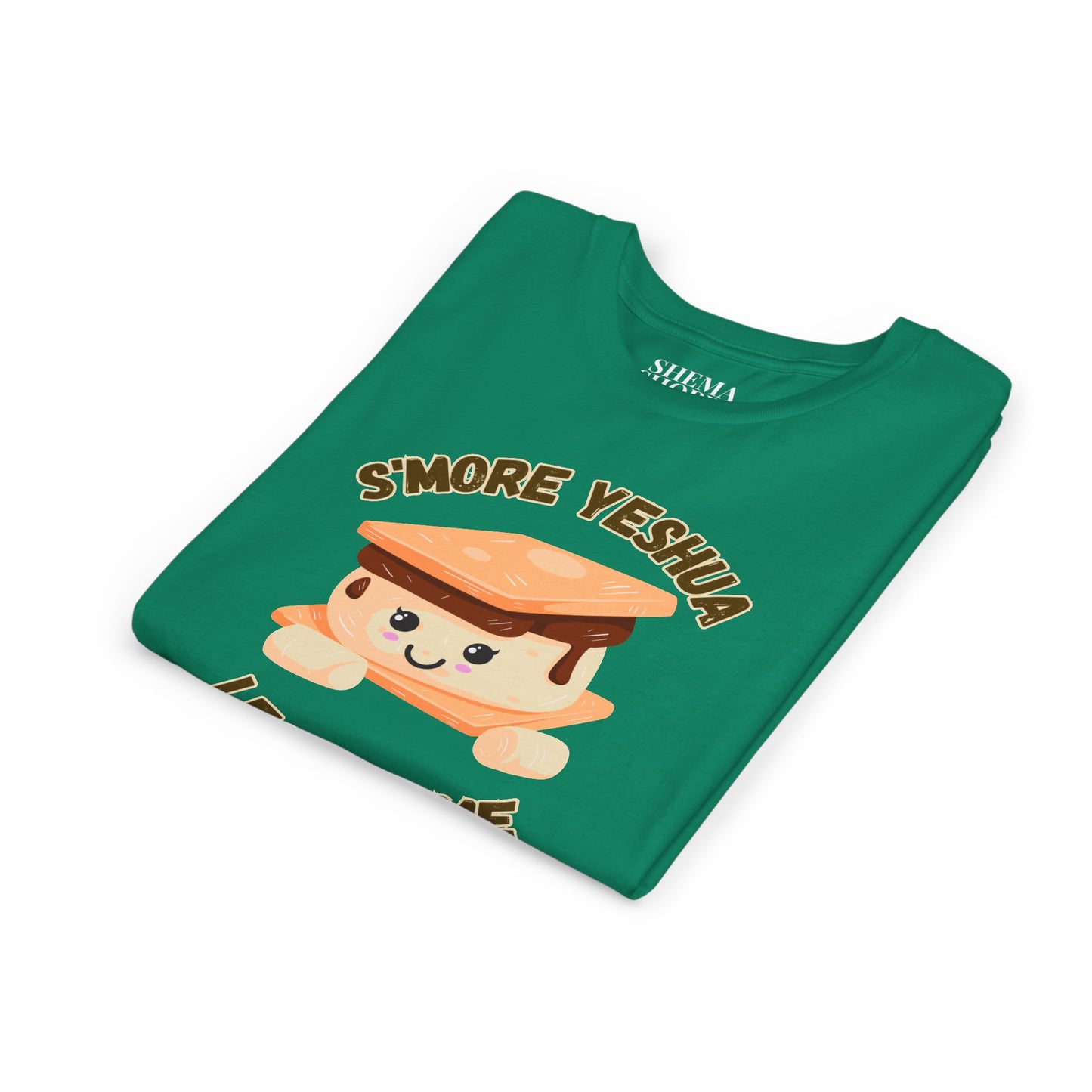 Youth T-Shirt - More Yeshua, Less of Me Shirt Cute S'mores for Sukkot