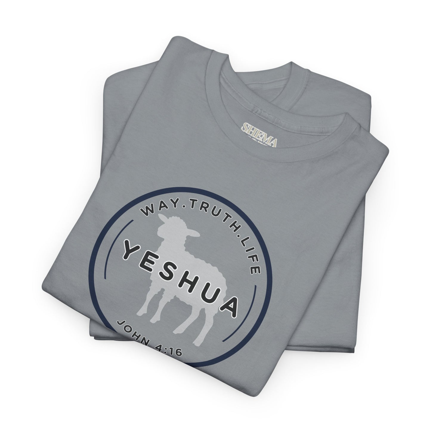 Yeshua 'Way, Truth, Life' Heavy Cotton Graphic Tee