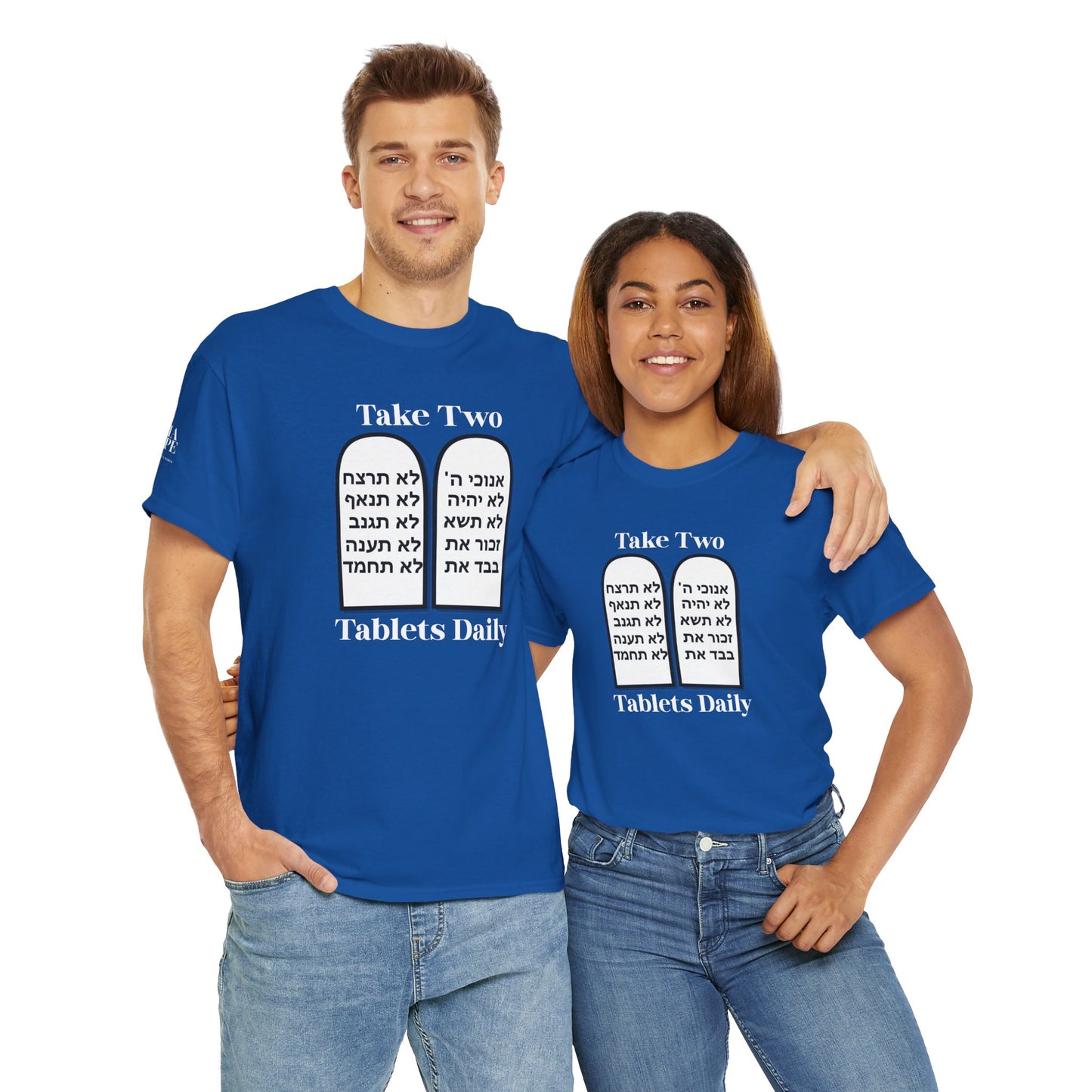 Unisex Tee Take Two Tablets Daily Commandments Shirt