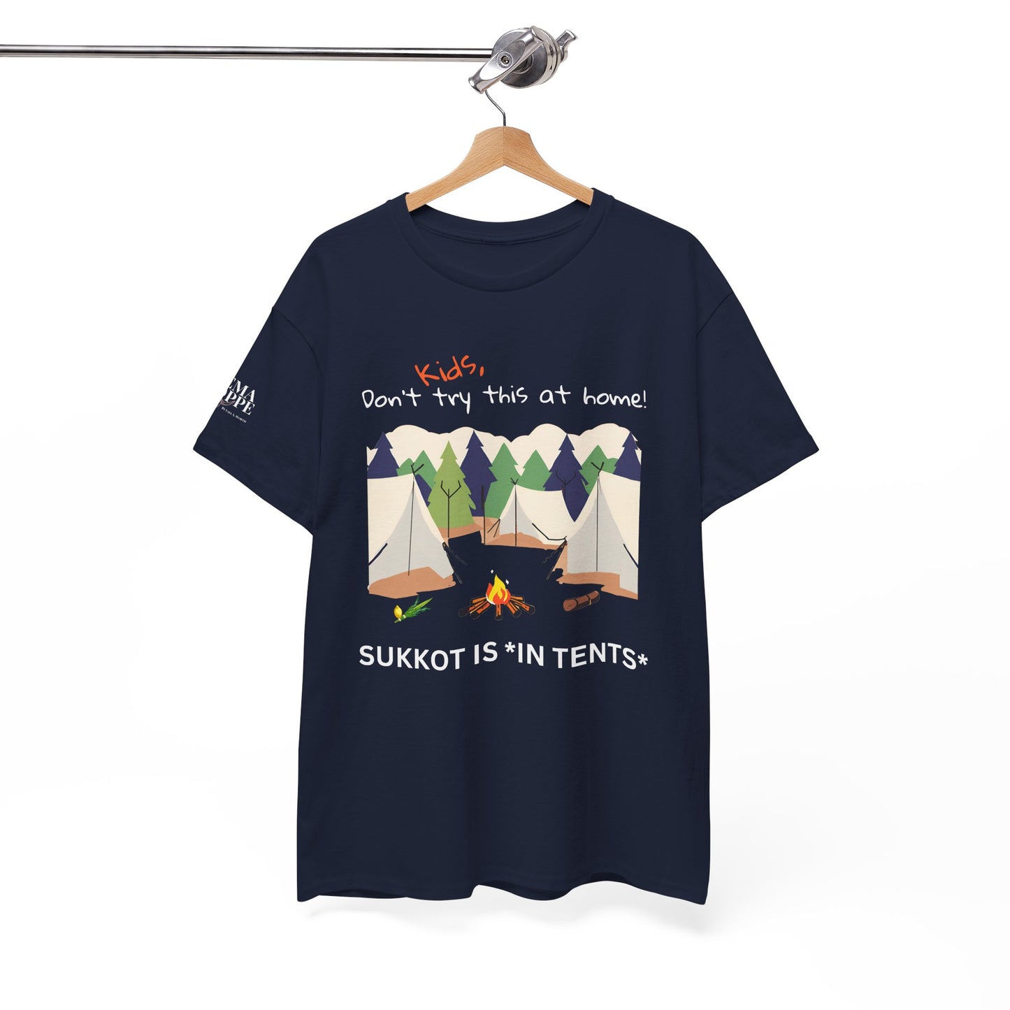Kids, Don't Try This At Home Sukkot Shirt, dark colors