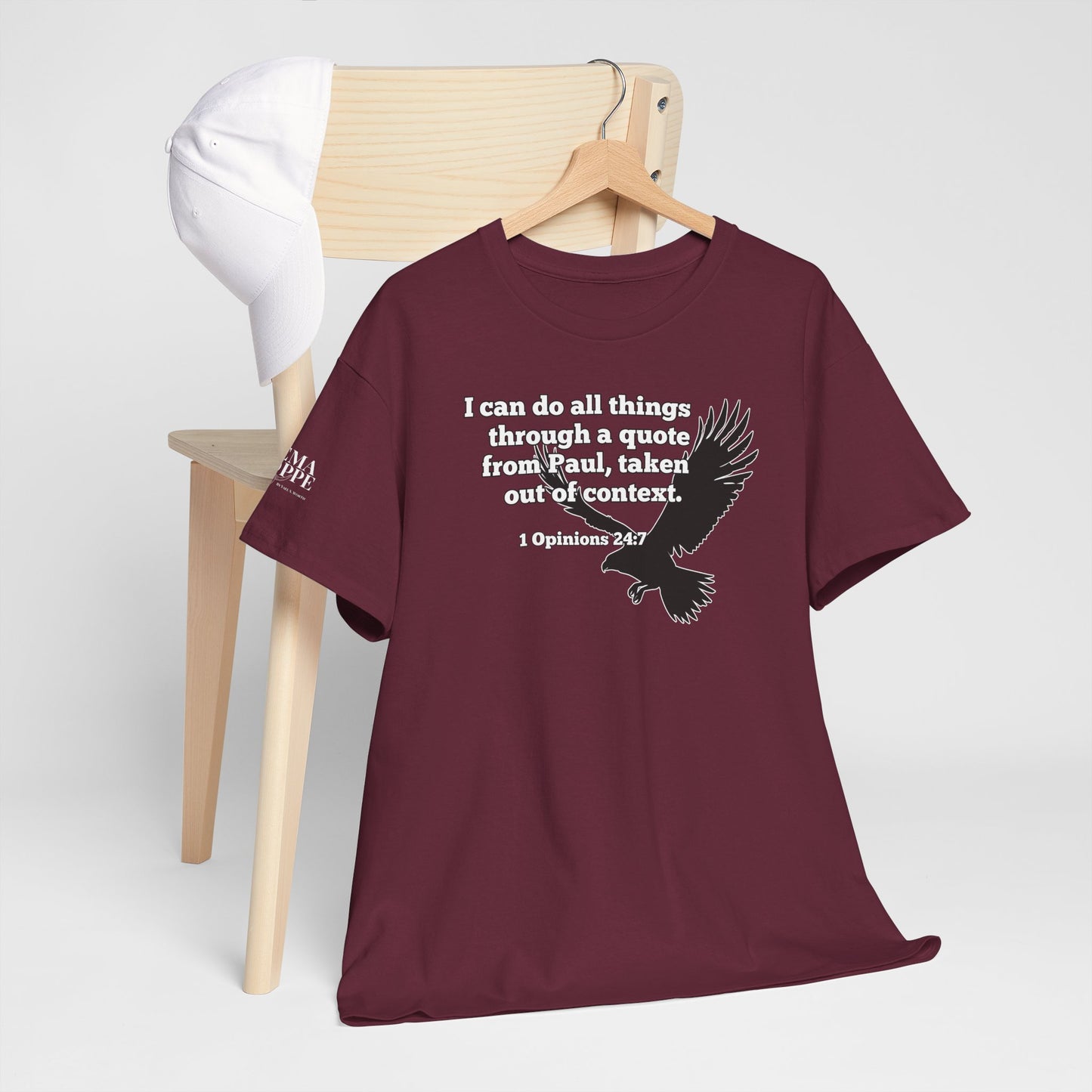 Misquoting Paul Motivational Eagle Tee for Everyday Inspiration, Unisex Tee, Quote T-Shirt, Gifts for Friends, Inspirational Apparel