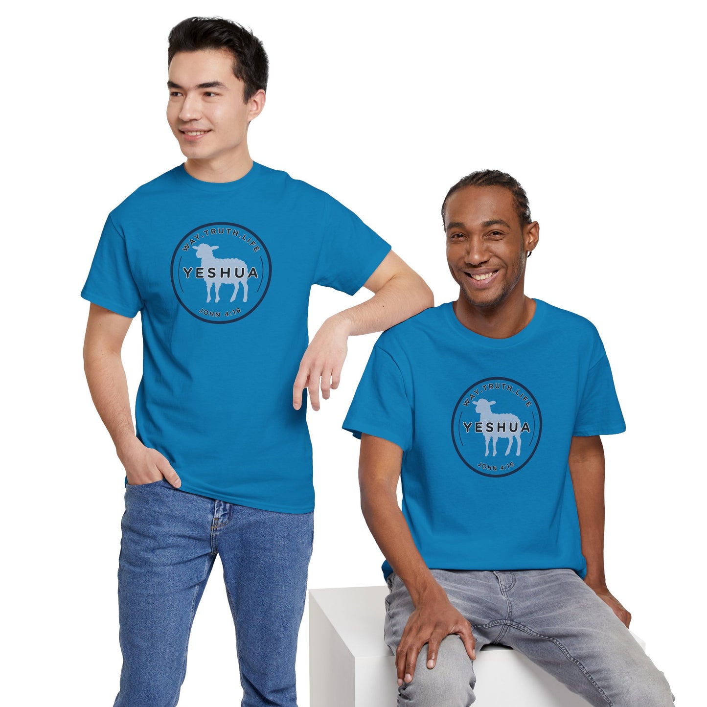 Yeshua 'Way, Truth, Life' Heavy Cotton Graphic Tee