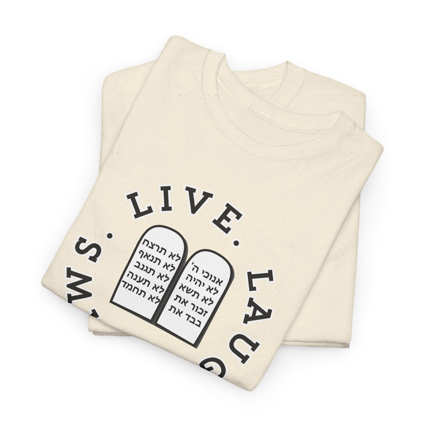 Live Laugh Laws T‑Shirt — Legal Humor Tee with Open Book Graphic