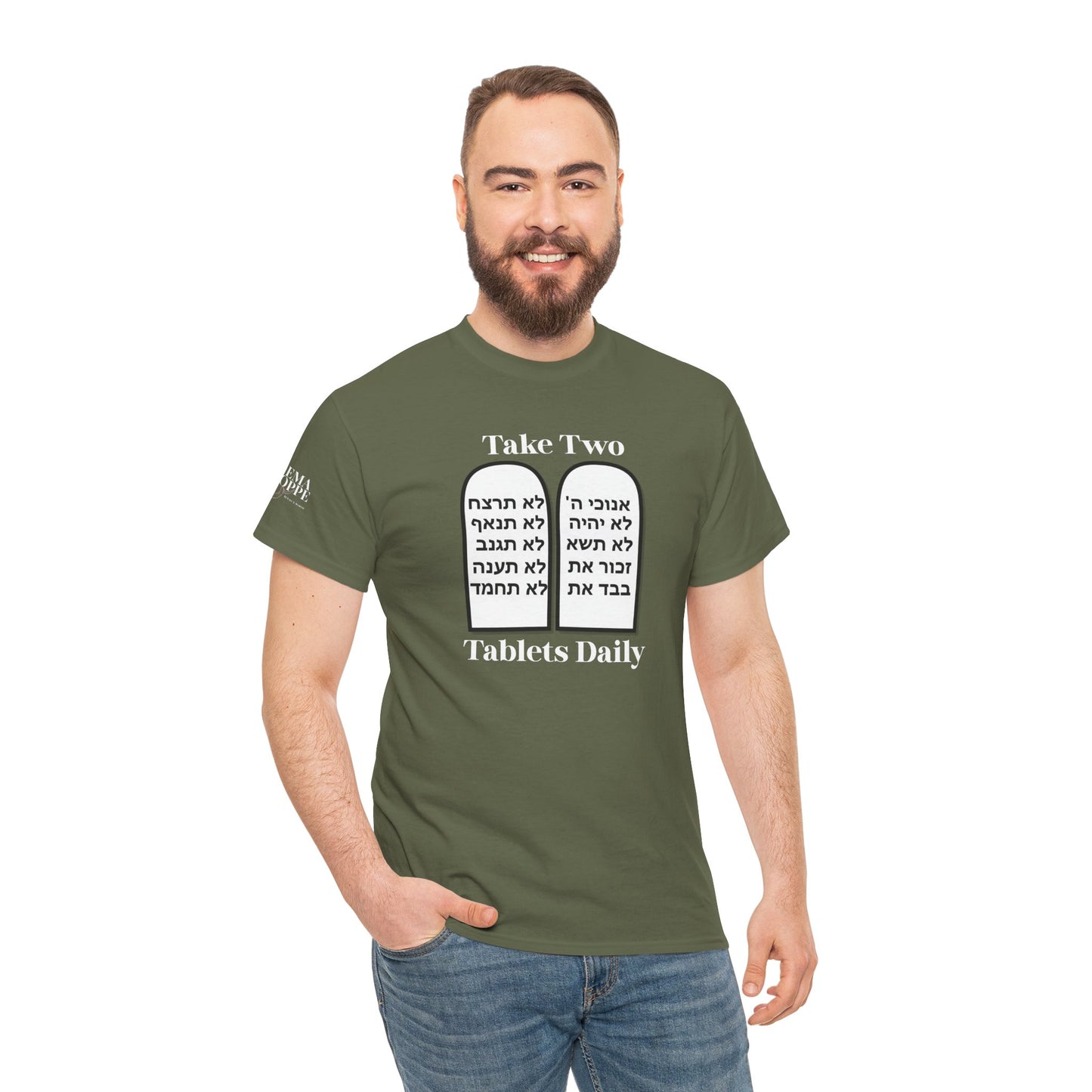 Unisex Tee Take Two Tablets Daily Commandments Shirt